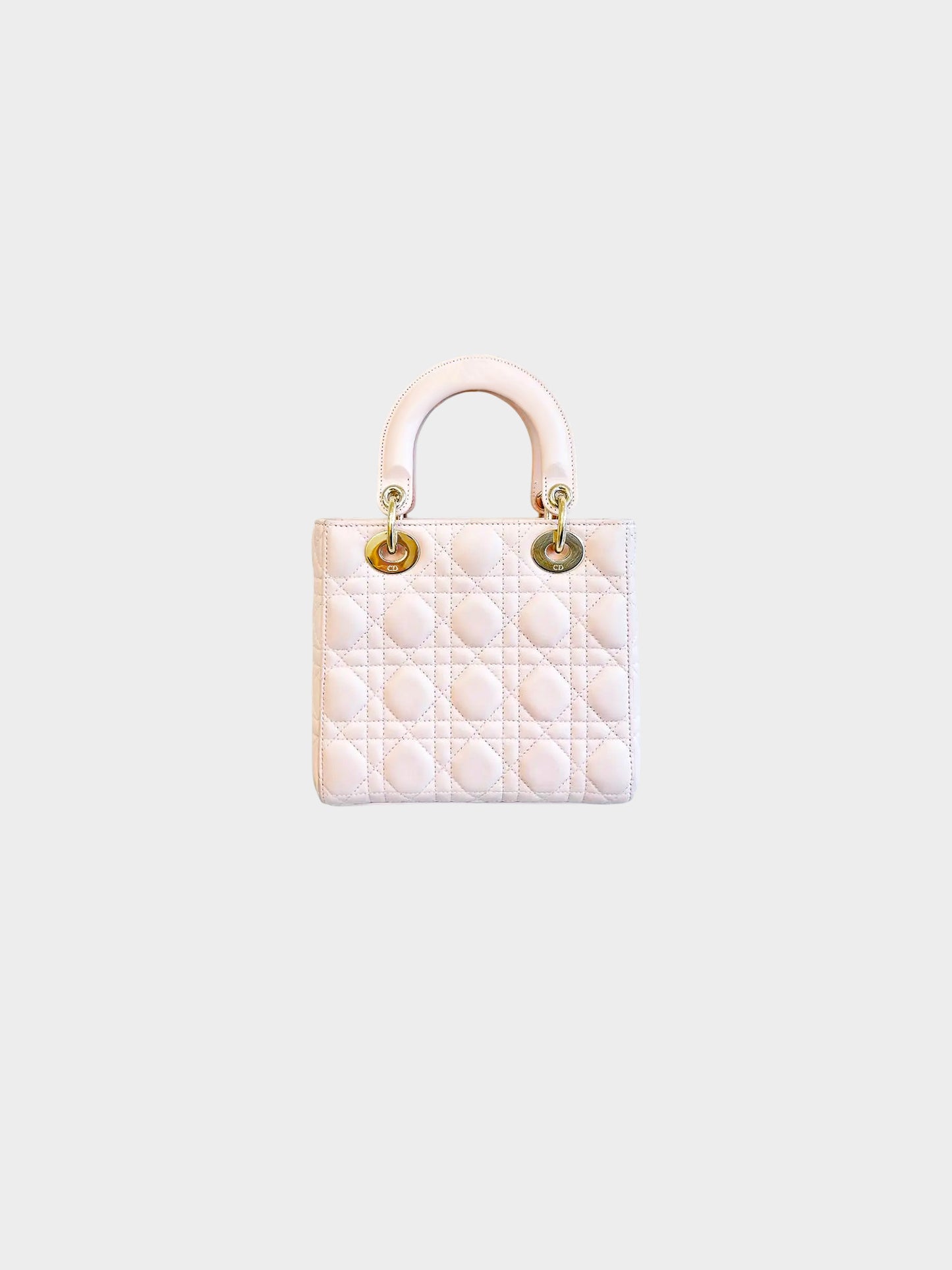 Christian Dior 2019 Light Pink Lambskin Small Lady Dior My ABCDior Bag