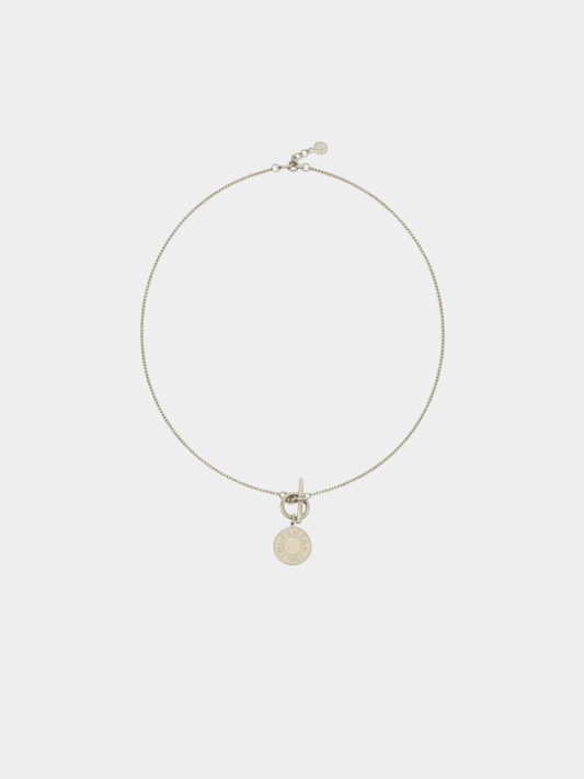 Hermès 2000s Silver 925 Amulette H Confetti Necklace
