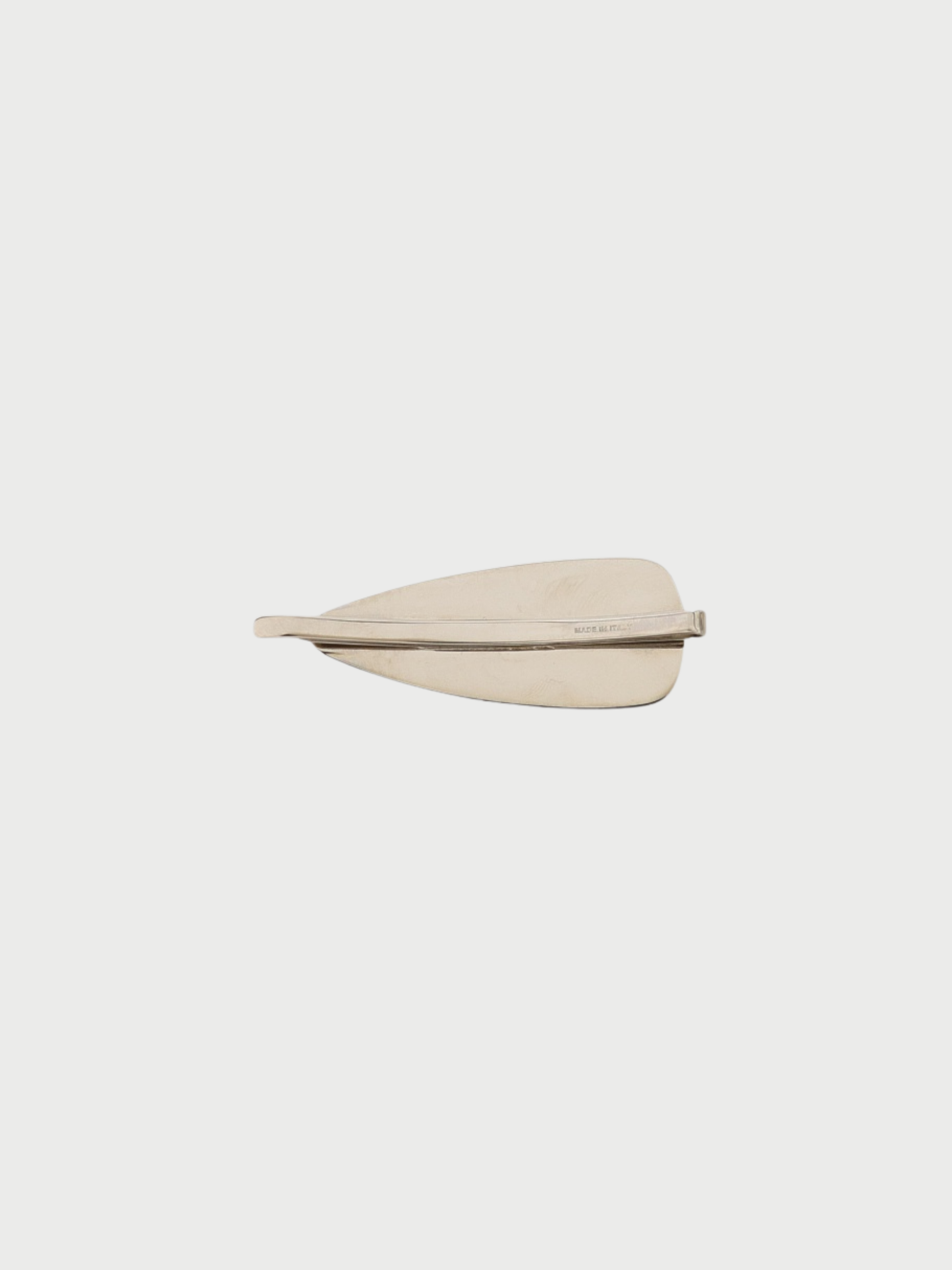 Miu Miu 2020s Green Silver Enamel Plated Metal Hair Clip