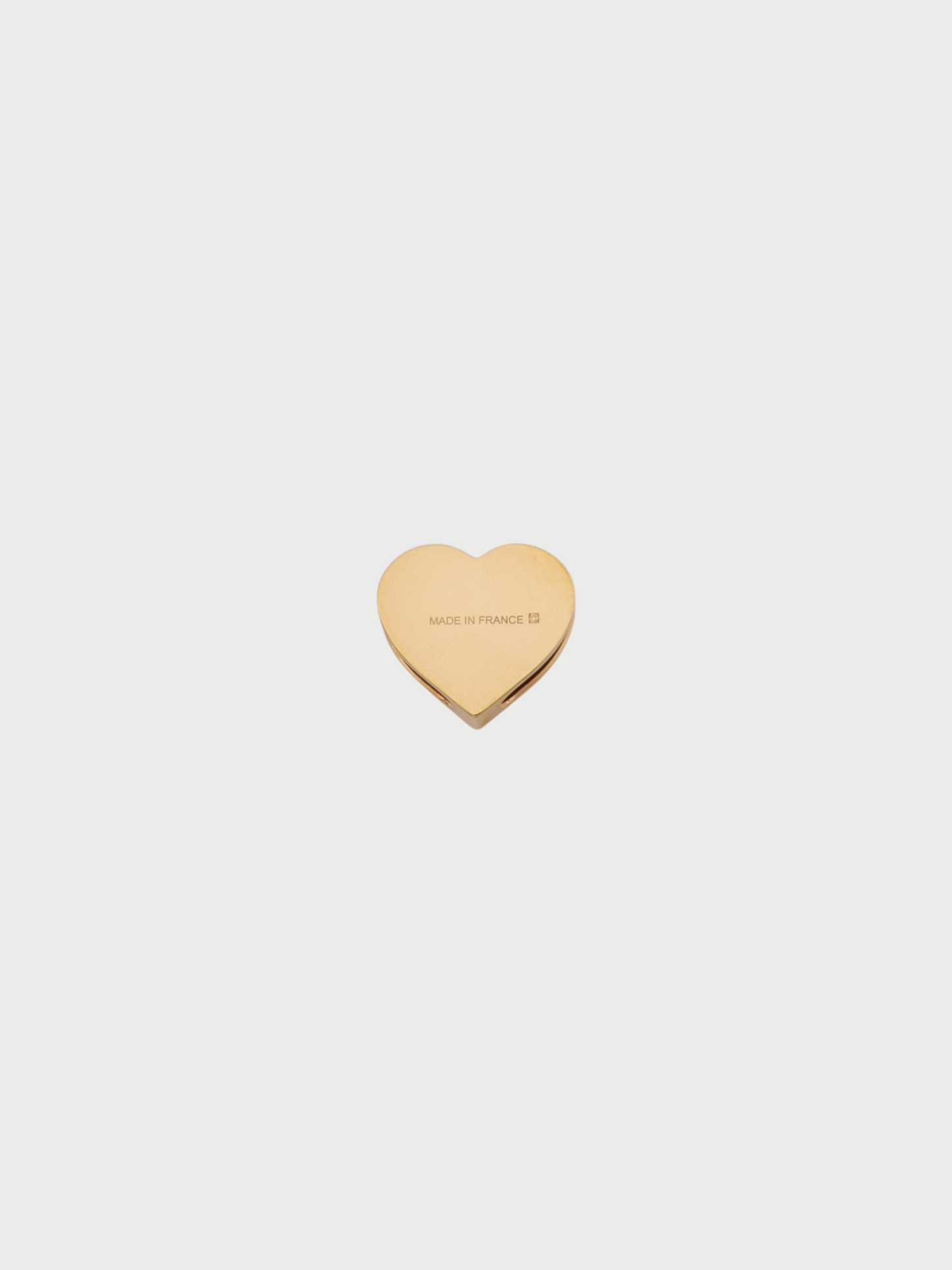 Hermès 2000s Pink Gold Plated Coeur Heart Scarf Ring