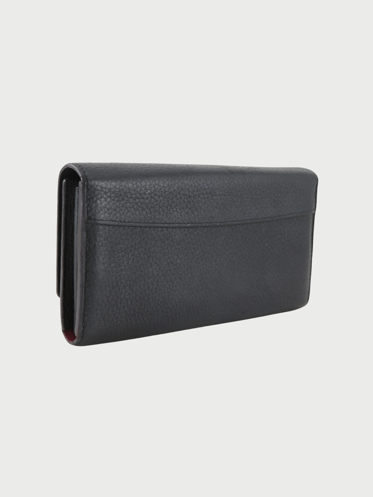 Louis Vuitton 2010s Black Taurillon Leather Portefeuille Capucines Wallet