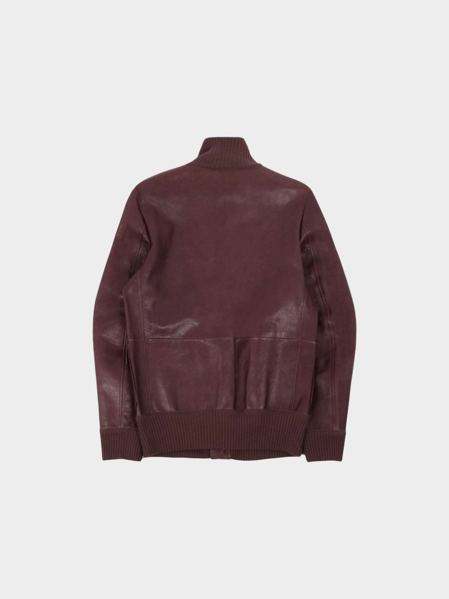 Bottega Veneta 1990s Brown Leather Jacket