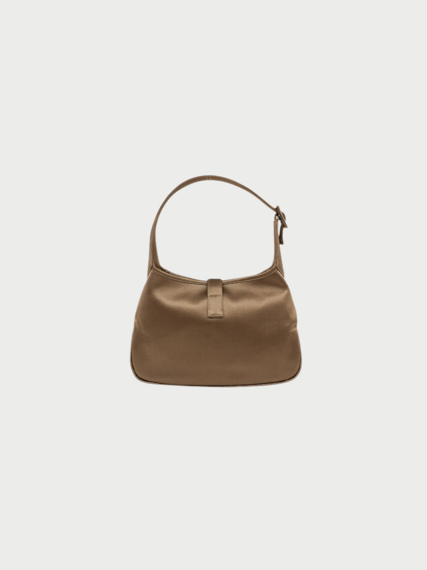 Gucci 2000s Brown Satin Jackie Mini Handbag