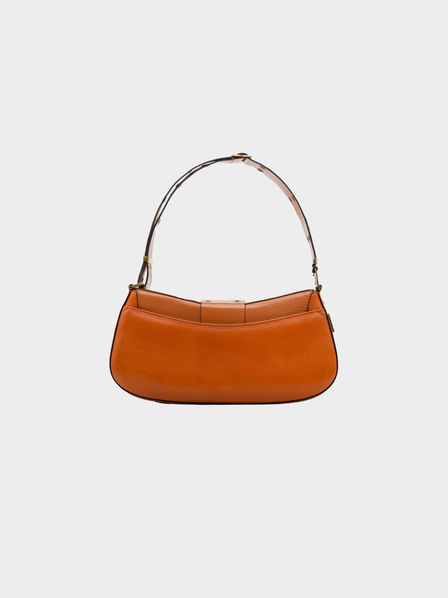 Christian Dior by John Galliano SS 2002 Brown Columbus Street Chic Shoulder Bag