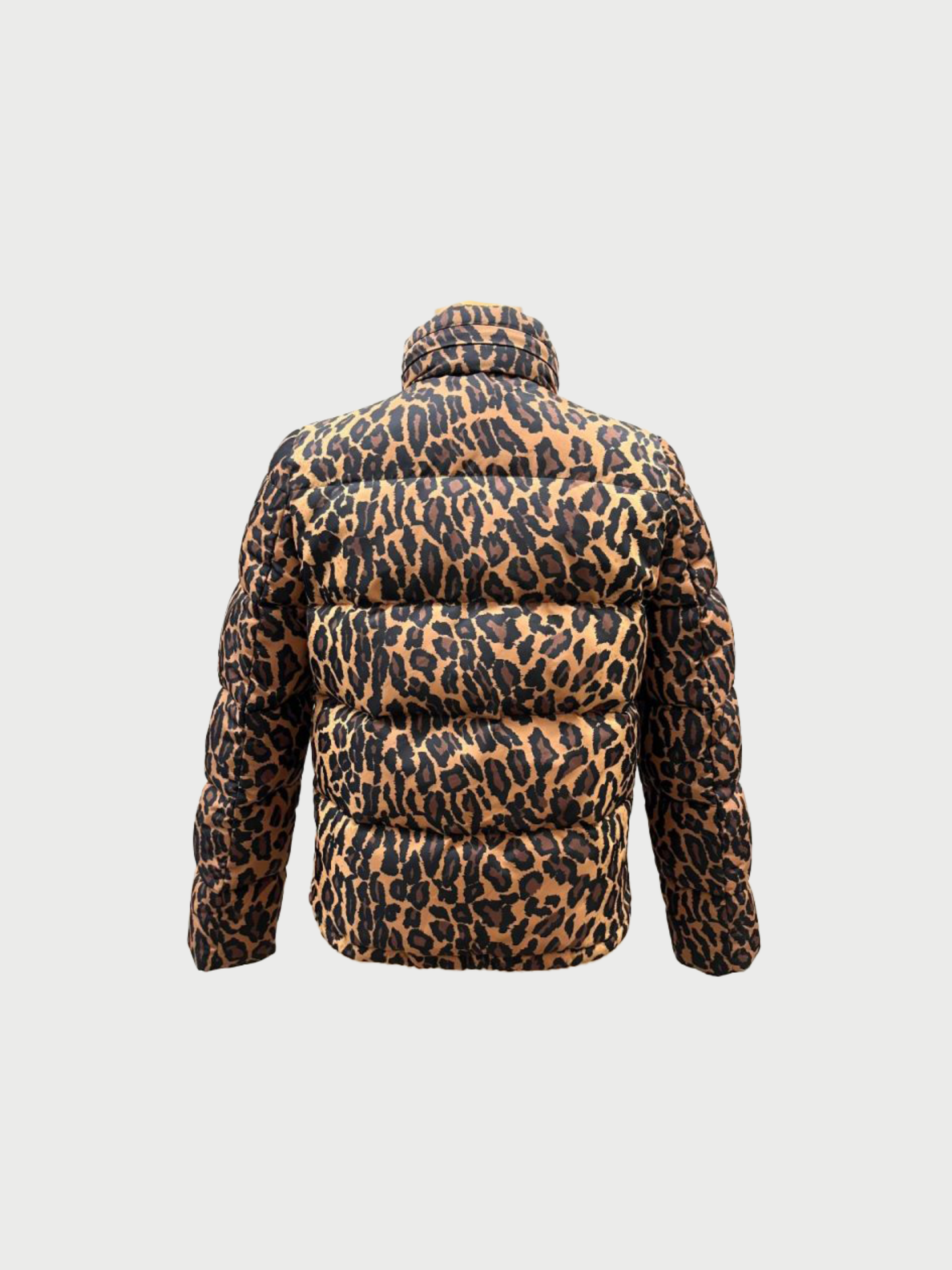 Miu Miu 2000s Leopard Print Polyester Puffer Jacket
