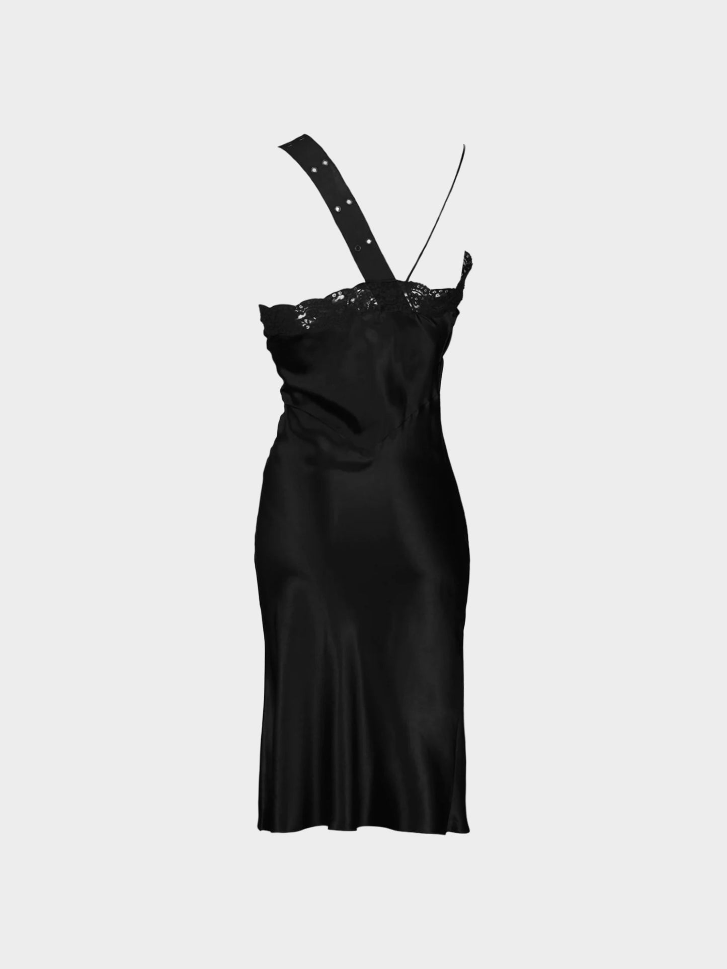 Christian Dior by John Galliano SS 2002 Black Street Chic Silk Dress