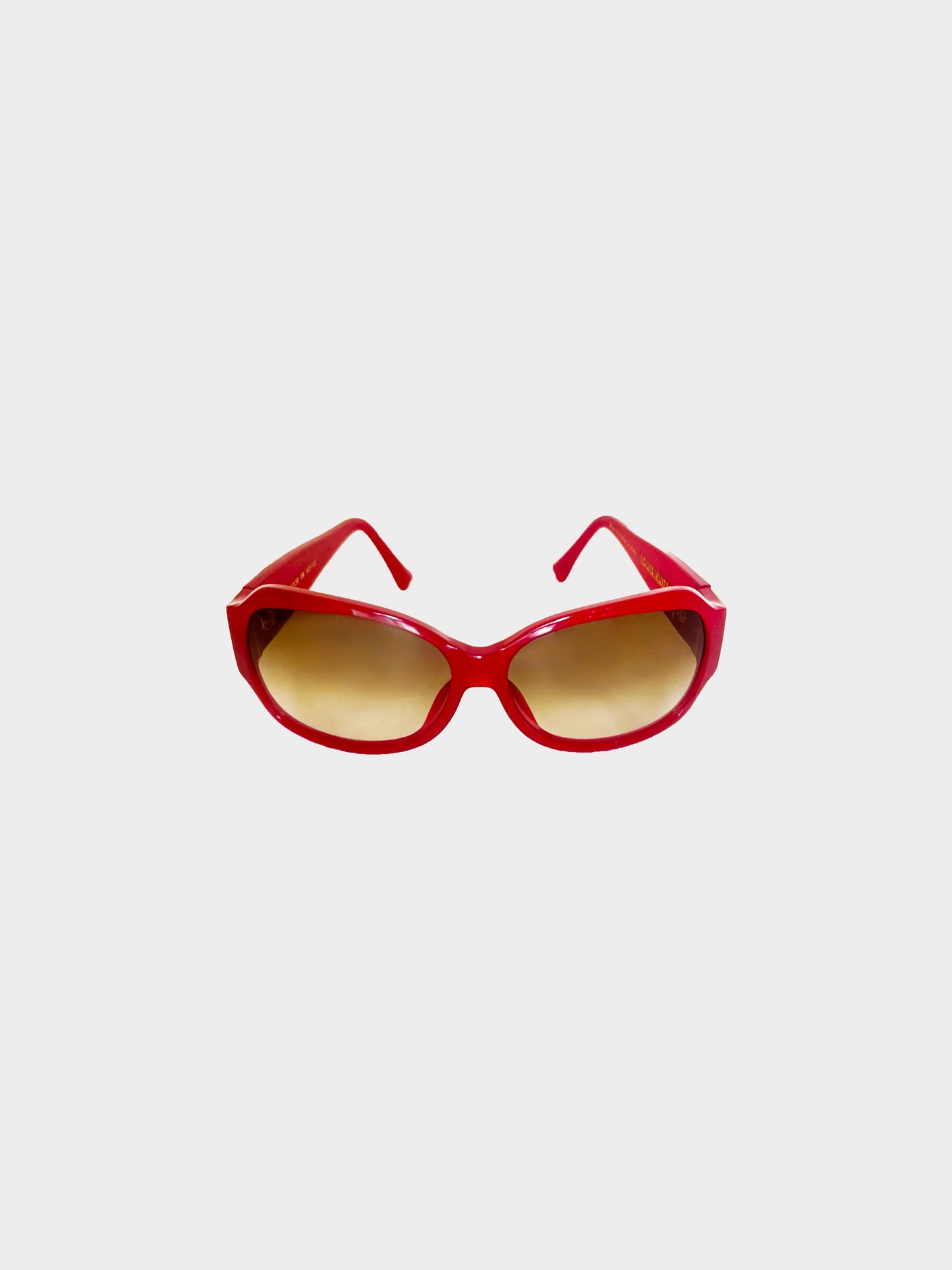 Louis Vuitton 2010s Red Ursula Strass Sunglasses