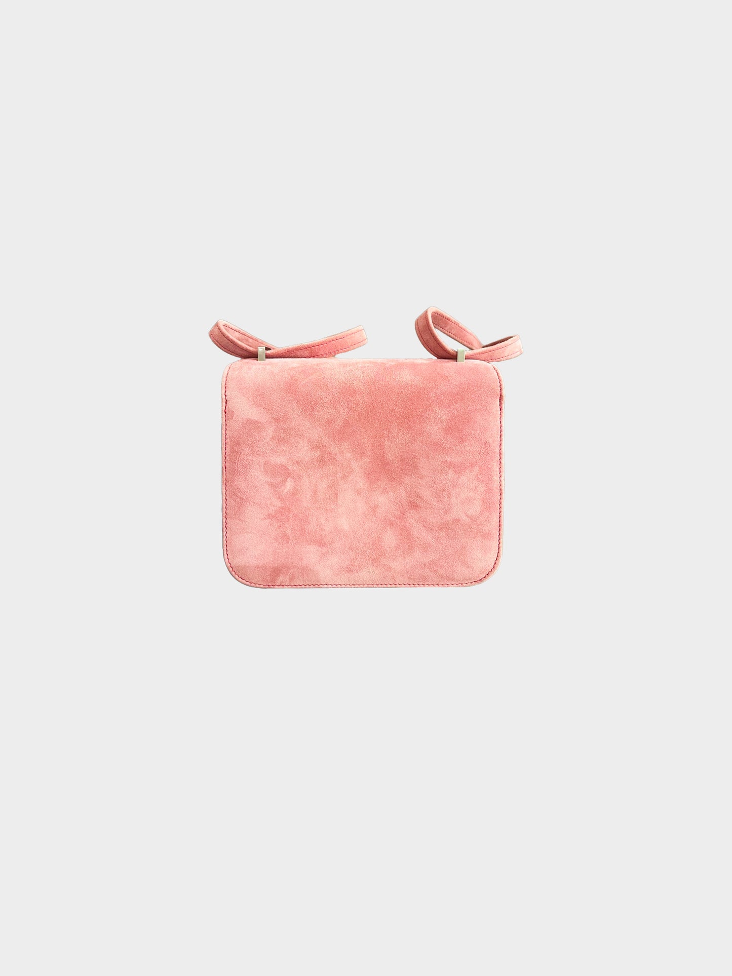 Hermès 2015 Rose 5T Suede Constance Shoulder Bag