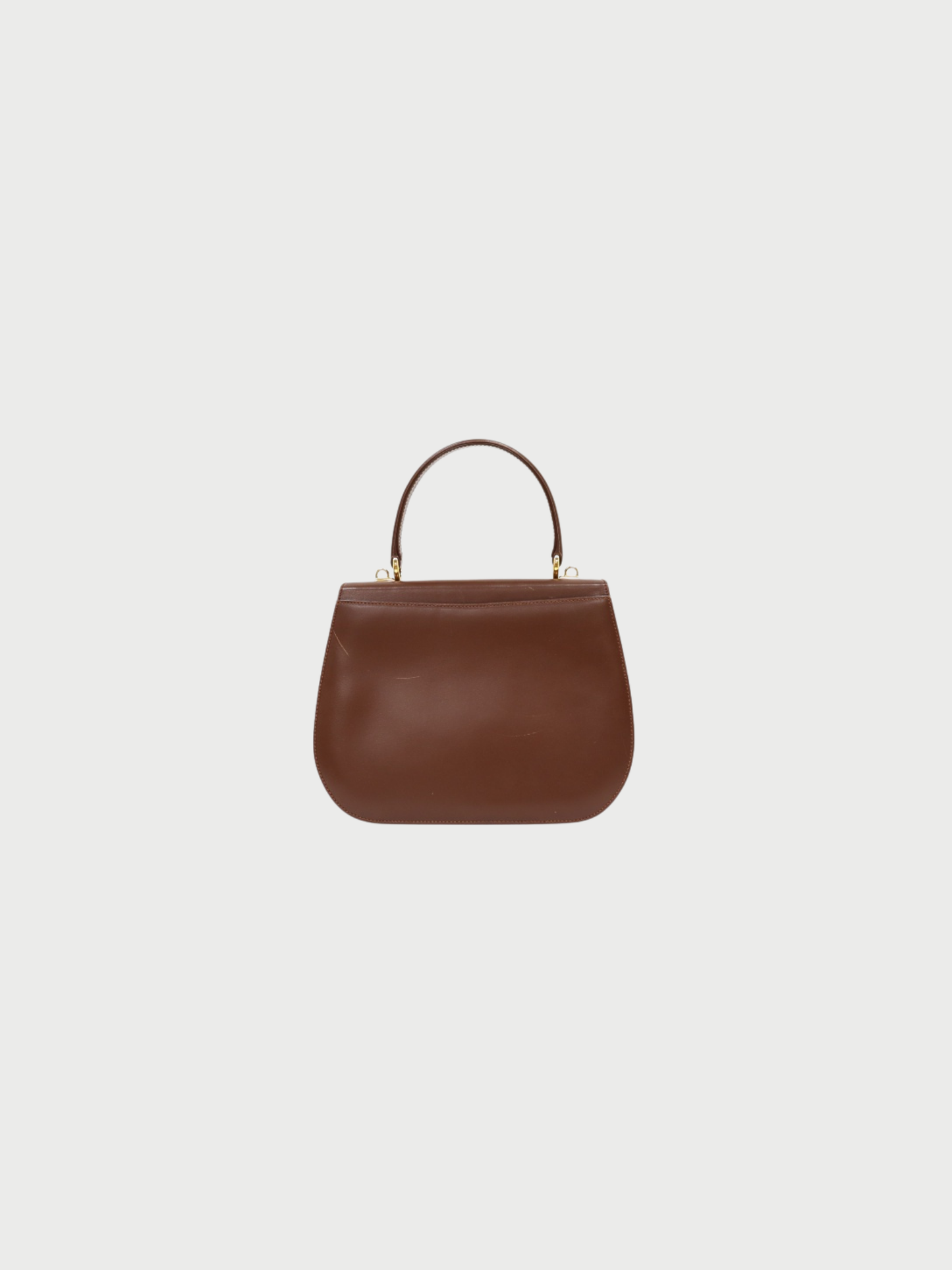 Gucci 2000s Brown Leather Horseshoe 2Way Bag