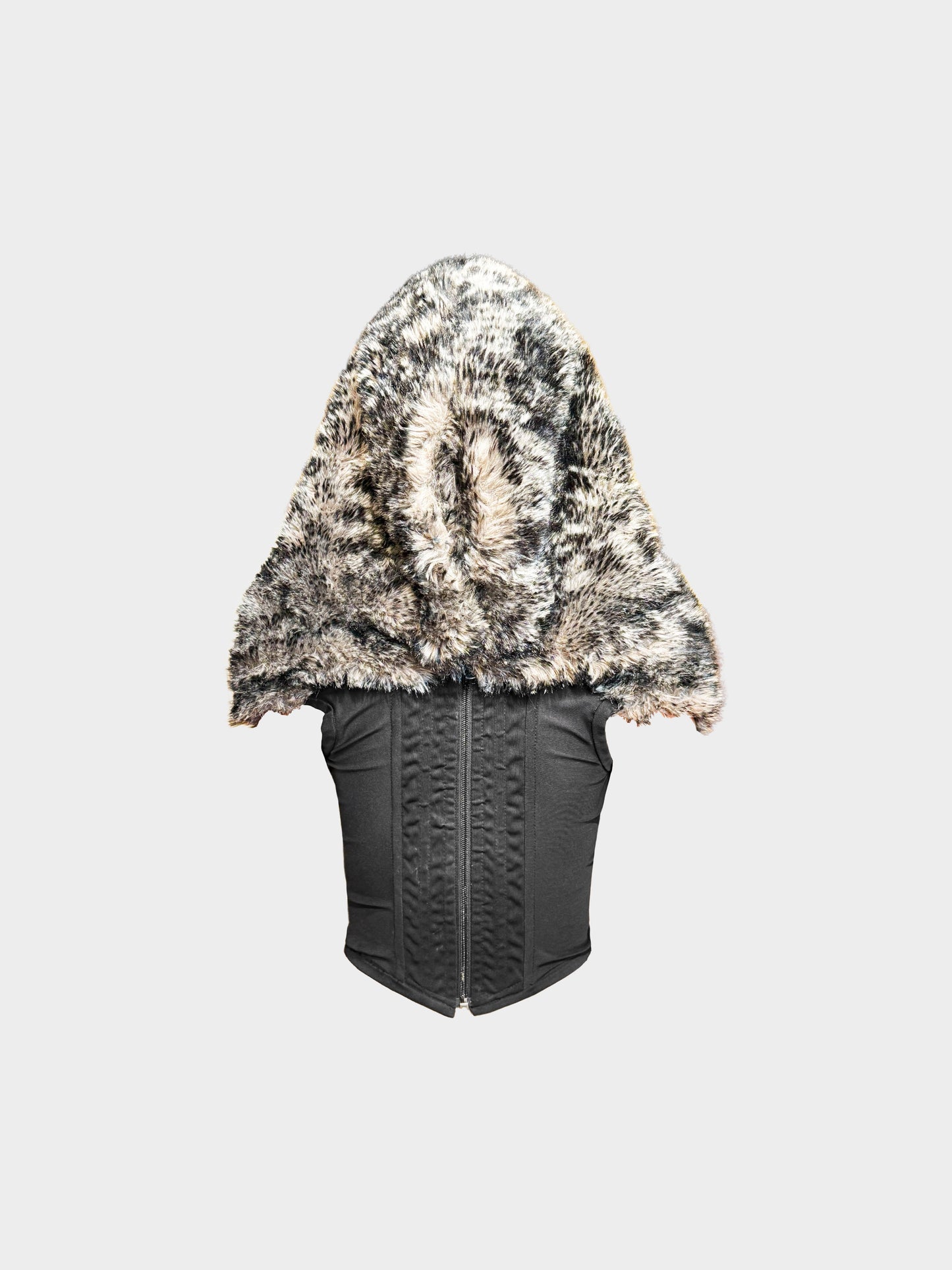 Vivienne Westwood FW 1993 Rare Anglomania Faux Fur Hooded Corset