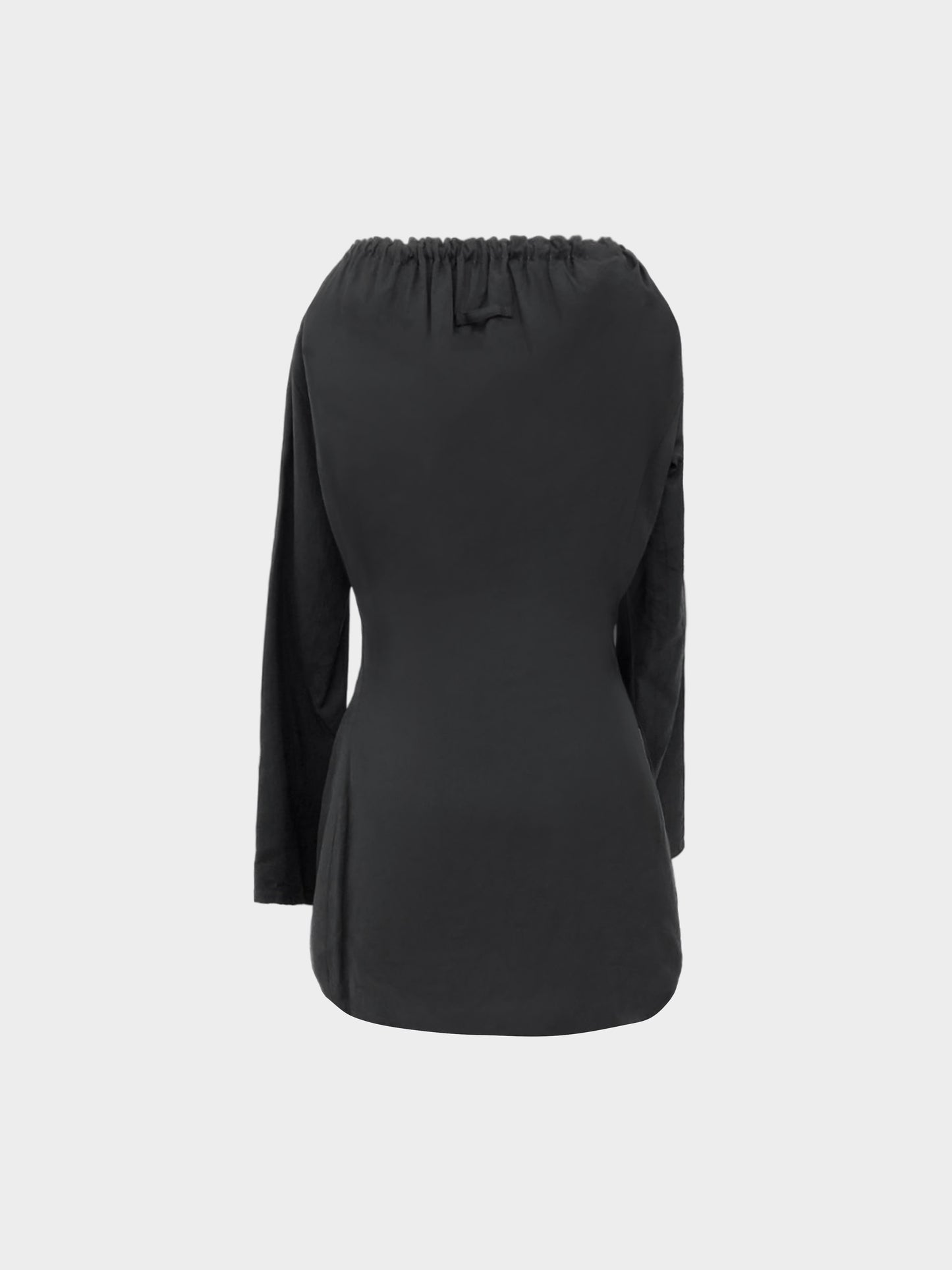 Jean Paul Gaultier 2000s Black Collarless Jacket
