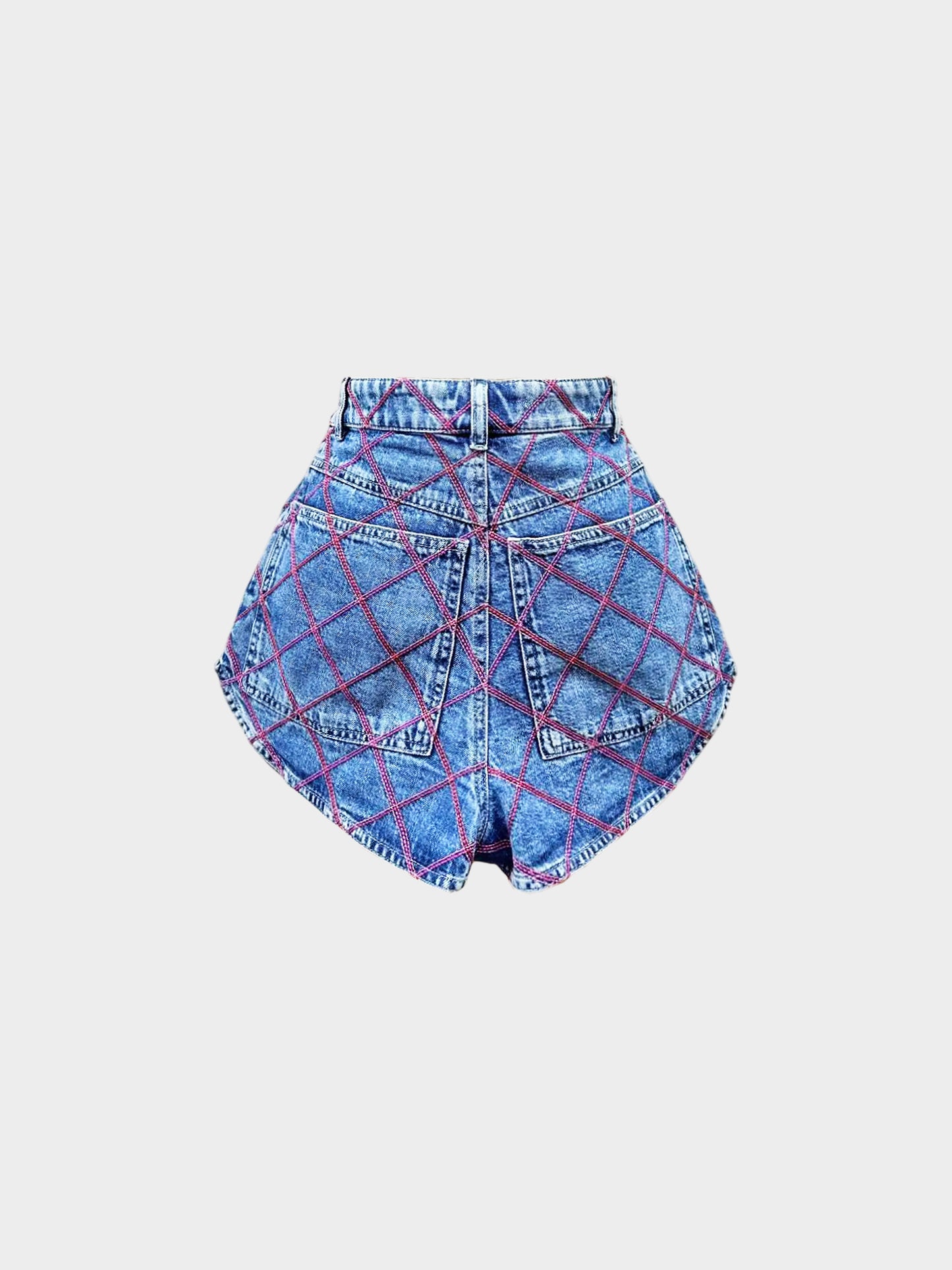 Chanel 2022 Coco Beach Quilted Denim Shorts