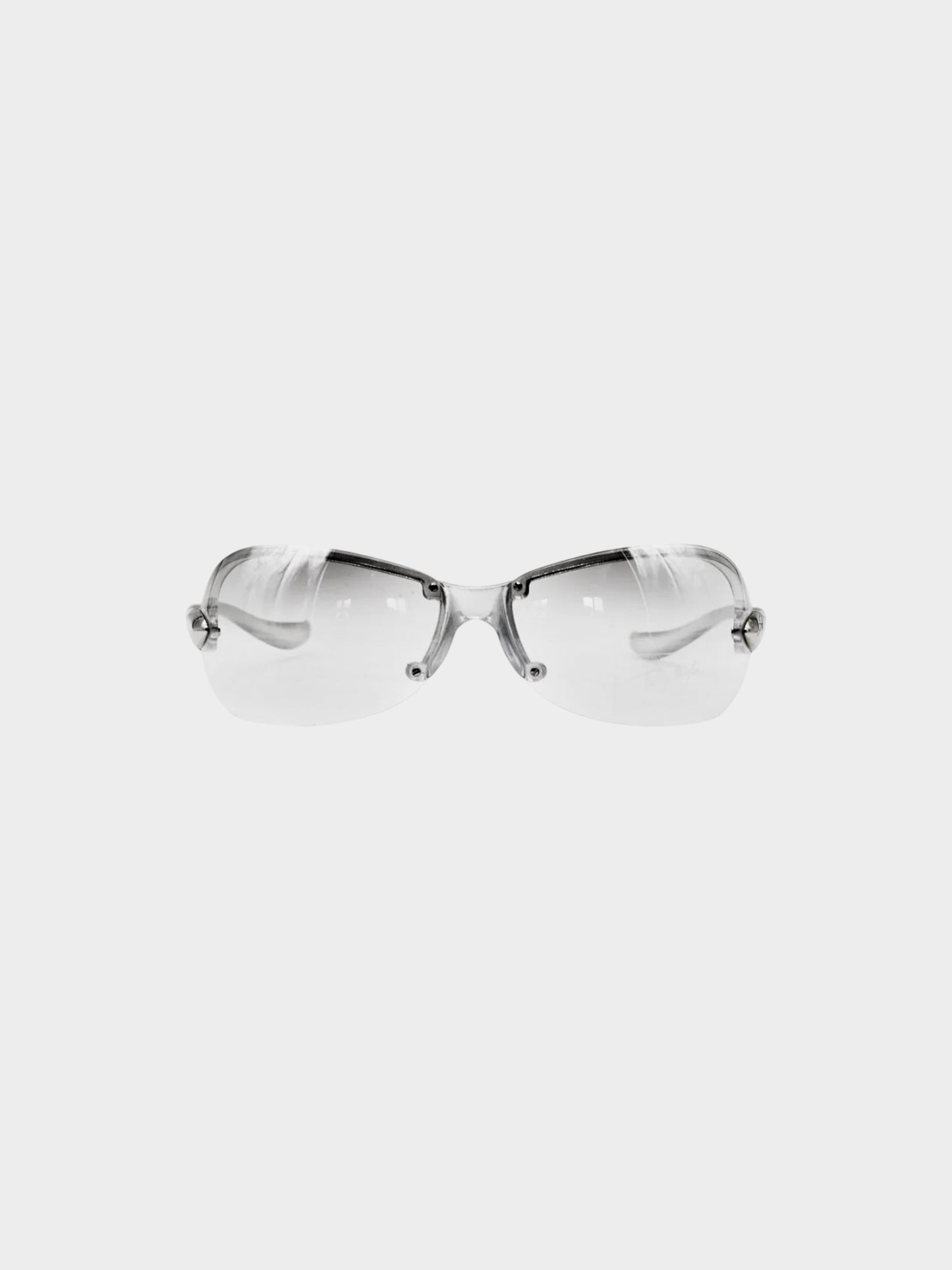 Thierry Mugler FW 2001 Grey Acetate Sunglasses