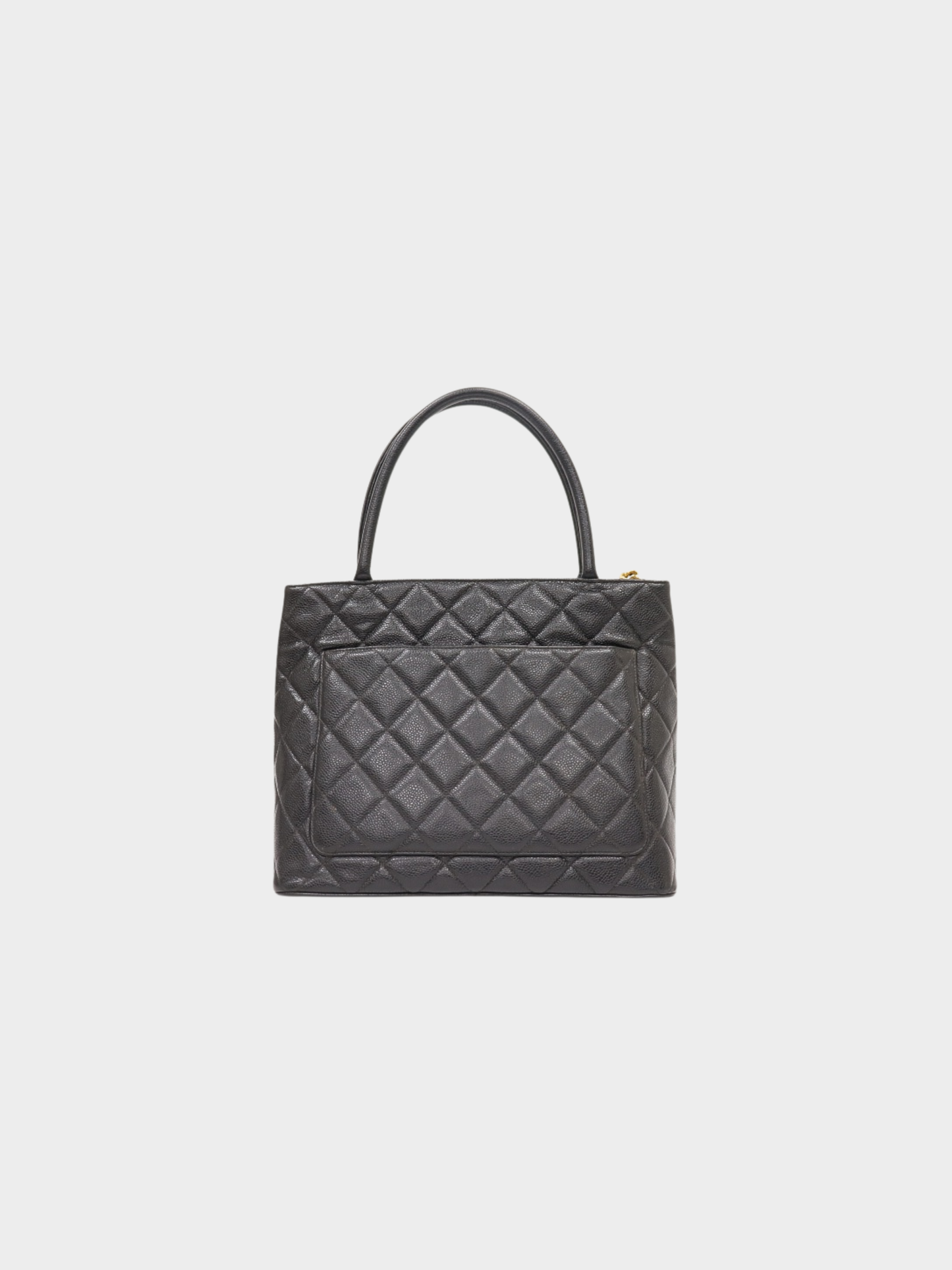 Chanel 2003 Black Caviar Leather Tote Bag