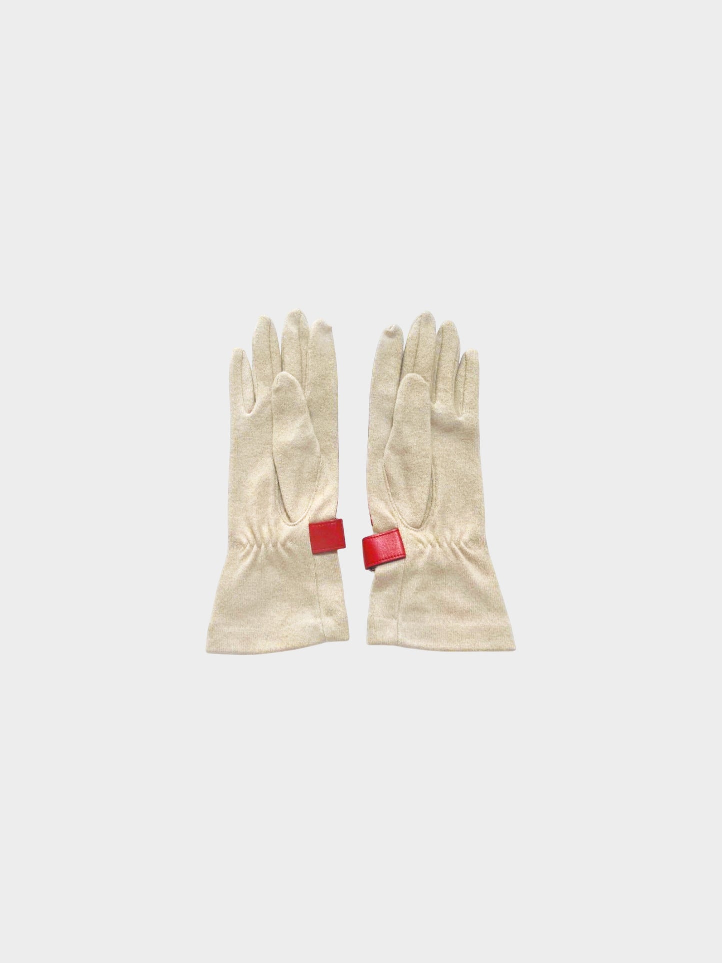 Vivienne Westwood 2000s Bi-color Orb Leather Gloves