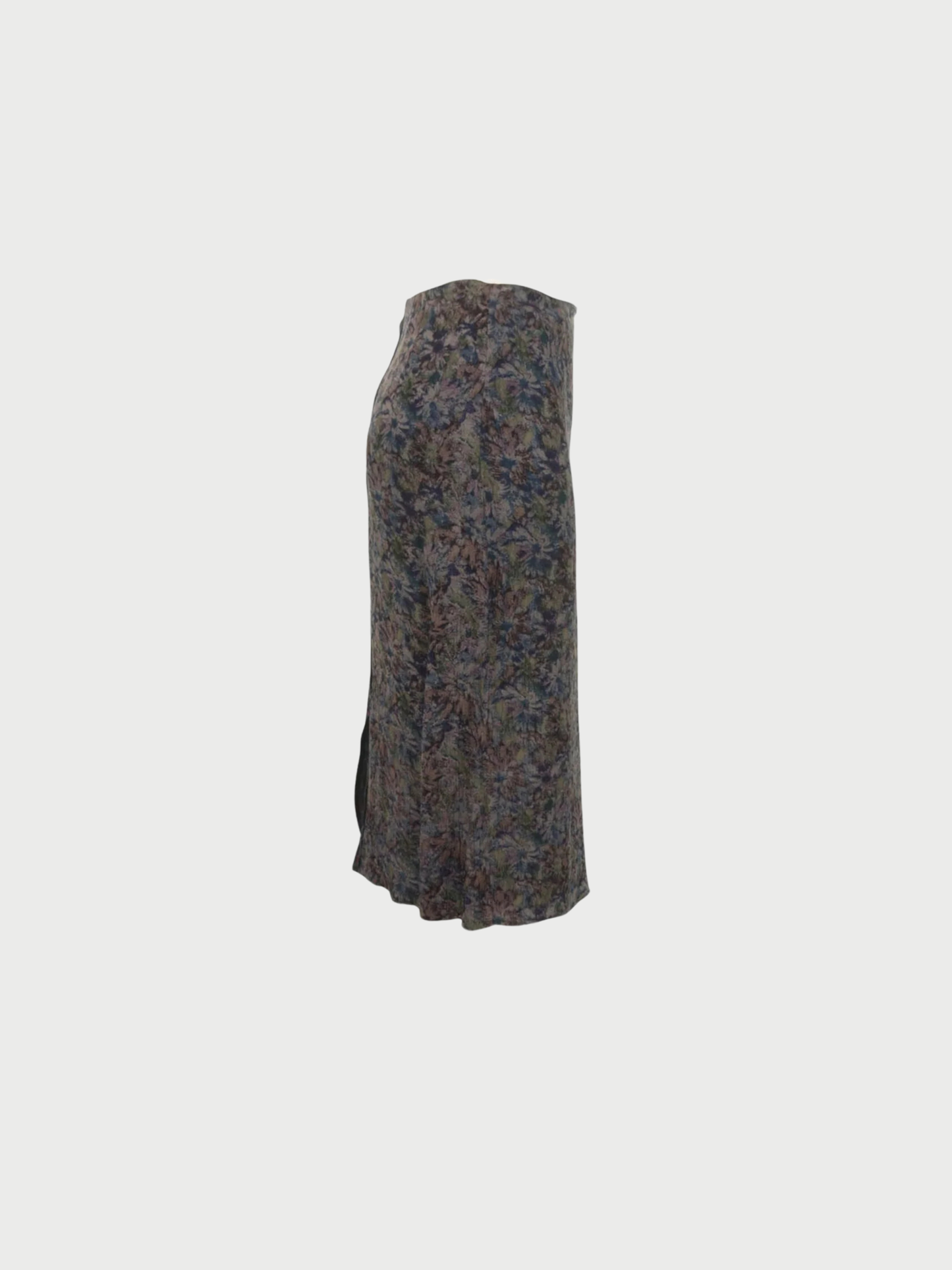 Maison Martin Margiela 2002 Gray Purple Green Viscose Skirt