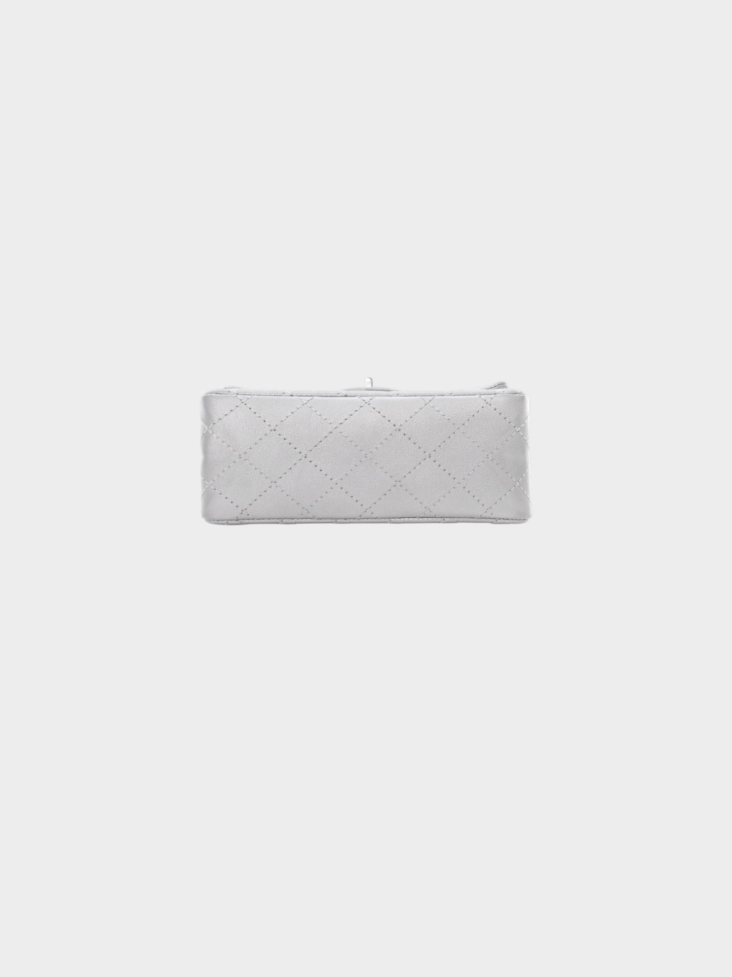 Chanel 2020s Silver Reissue 2.55 Calfskin Leather Mini Flap Bag