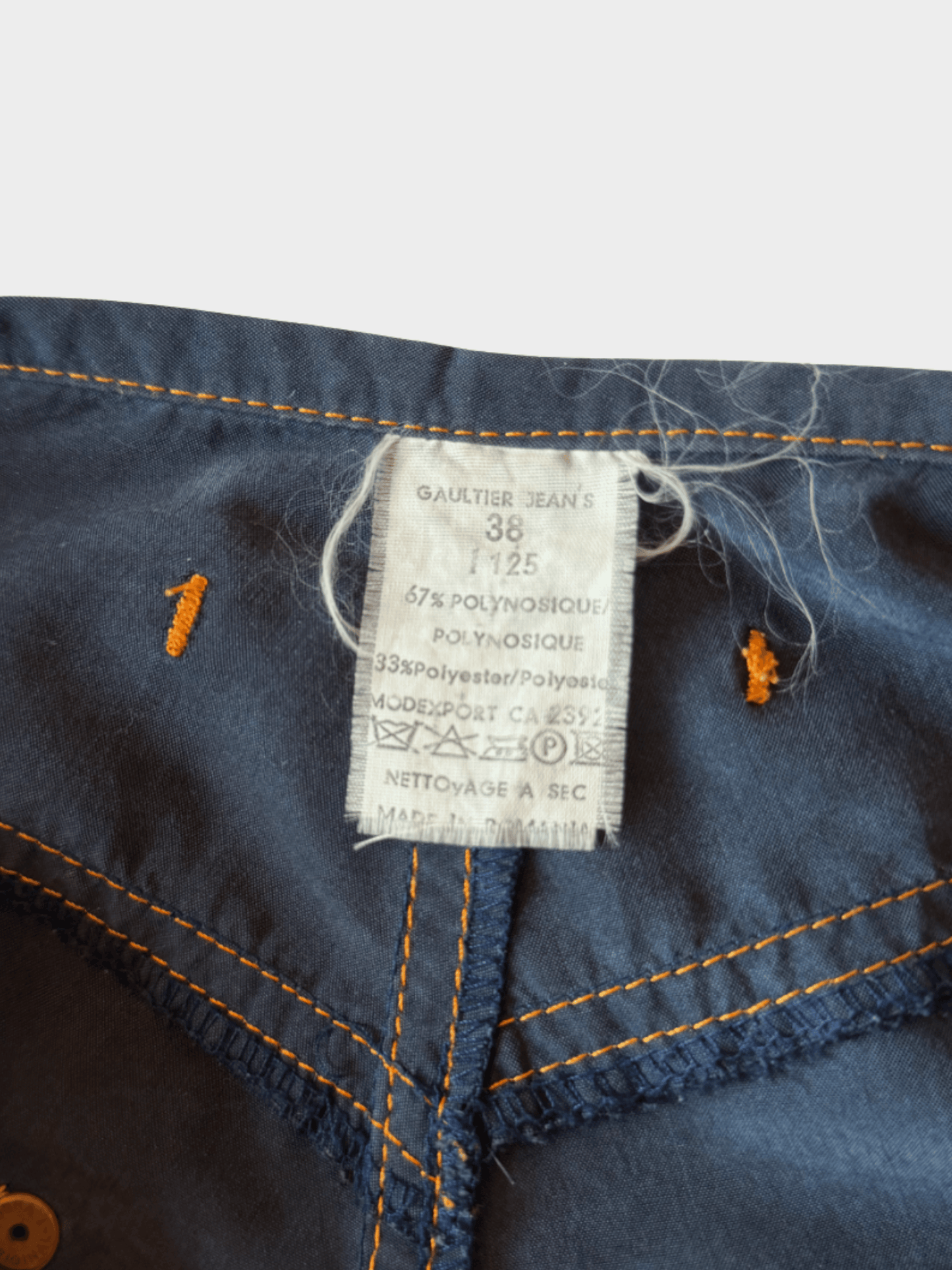 Jean Paul Gaultier 1990s Indigo Sailor Jeans