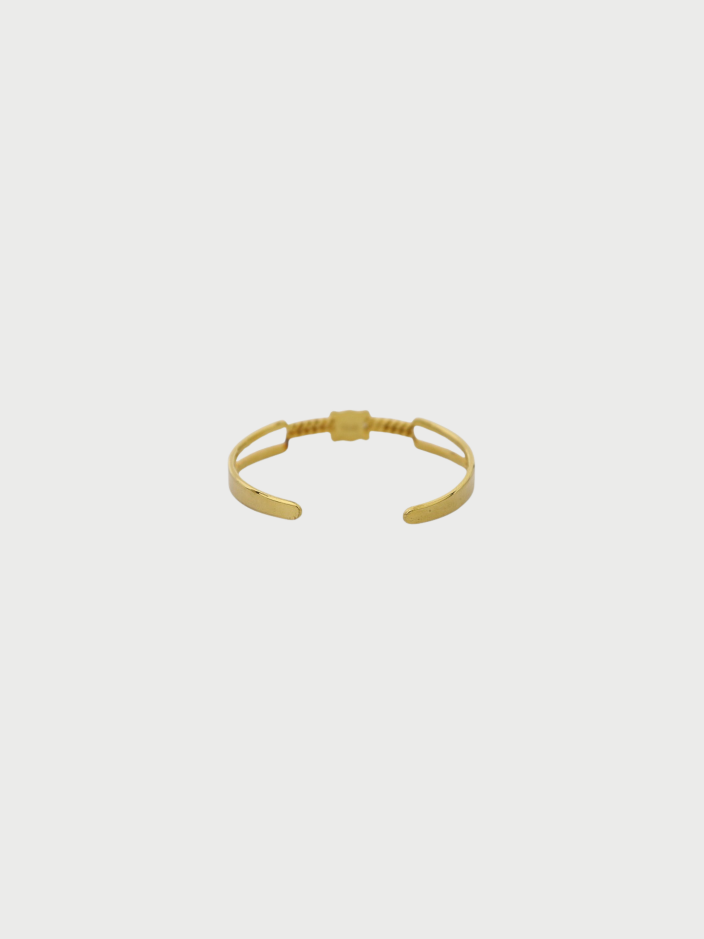 Celine 2000s Gold Plated Metal Triomphe Chain Bangle