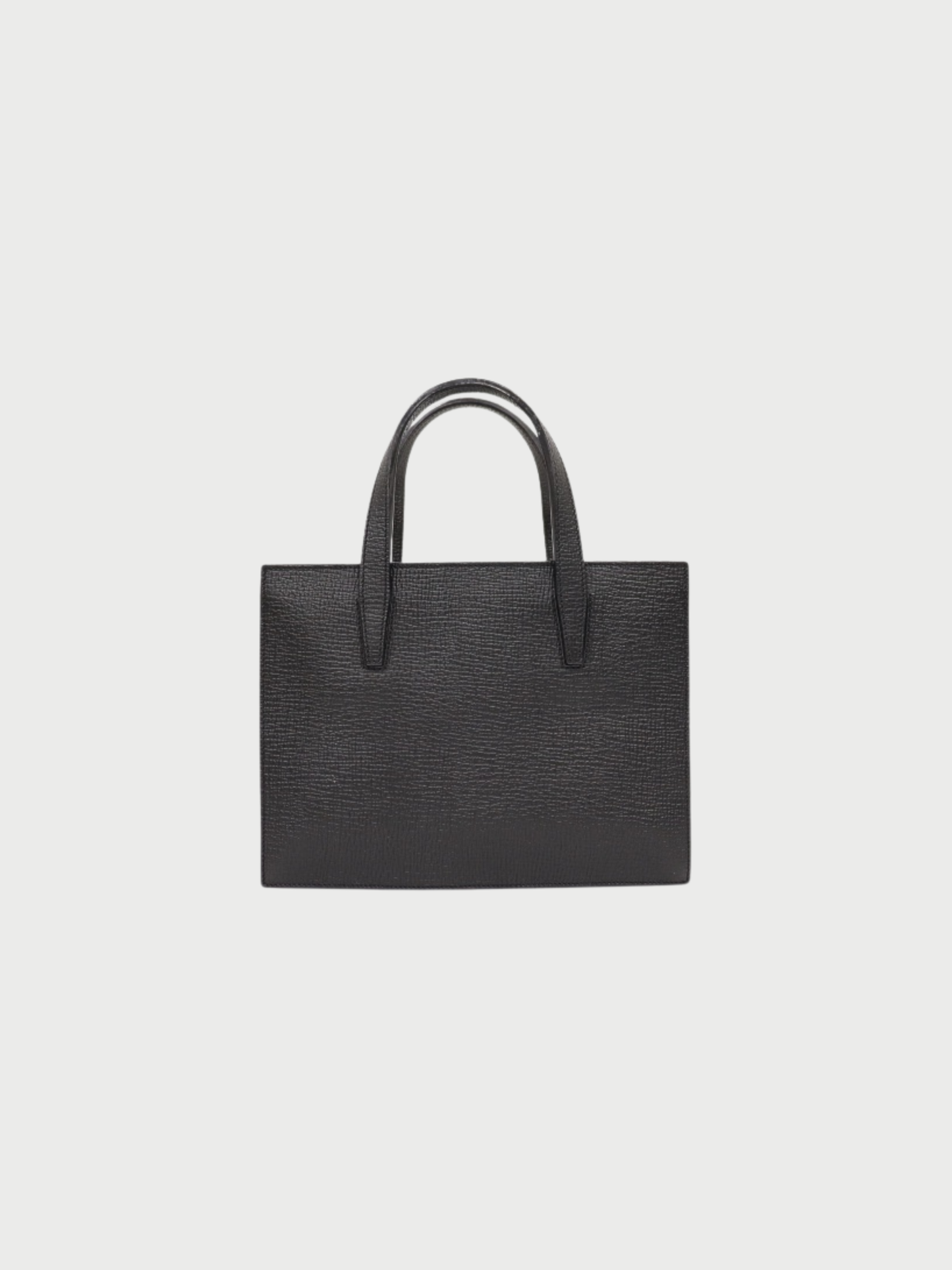 Loewe 2000s Black Leather Logo Mini Hand Bag