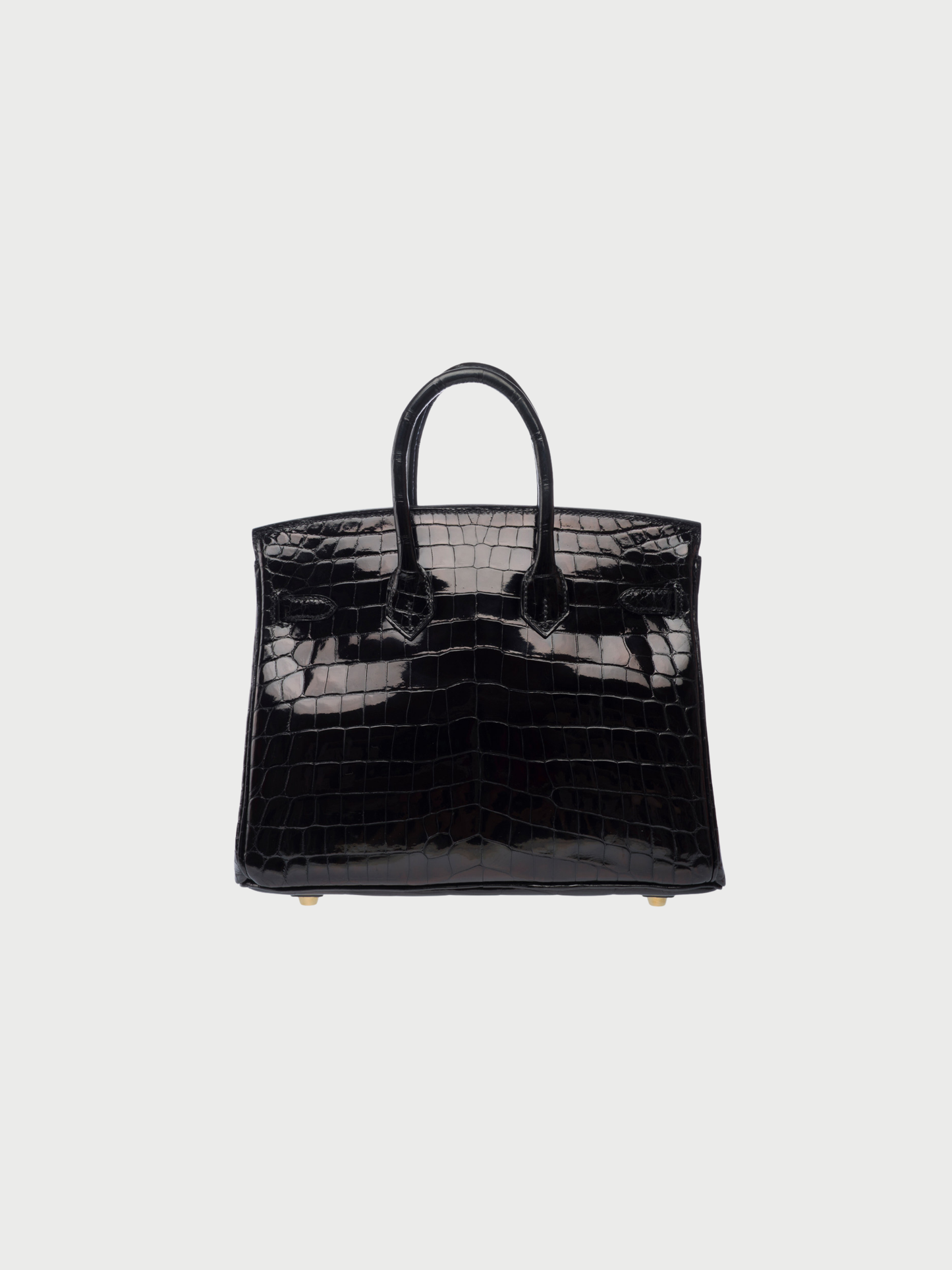 Hermès 2010s Black Niloticus Crocodile Birkin 25 Bag