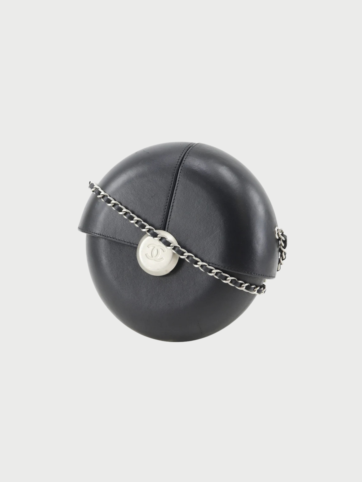 Chanel 2016 Black Leather Evening In The Air Chain Shoulder Bag