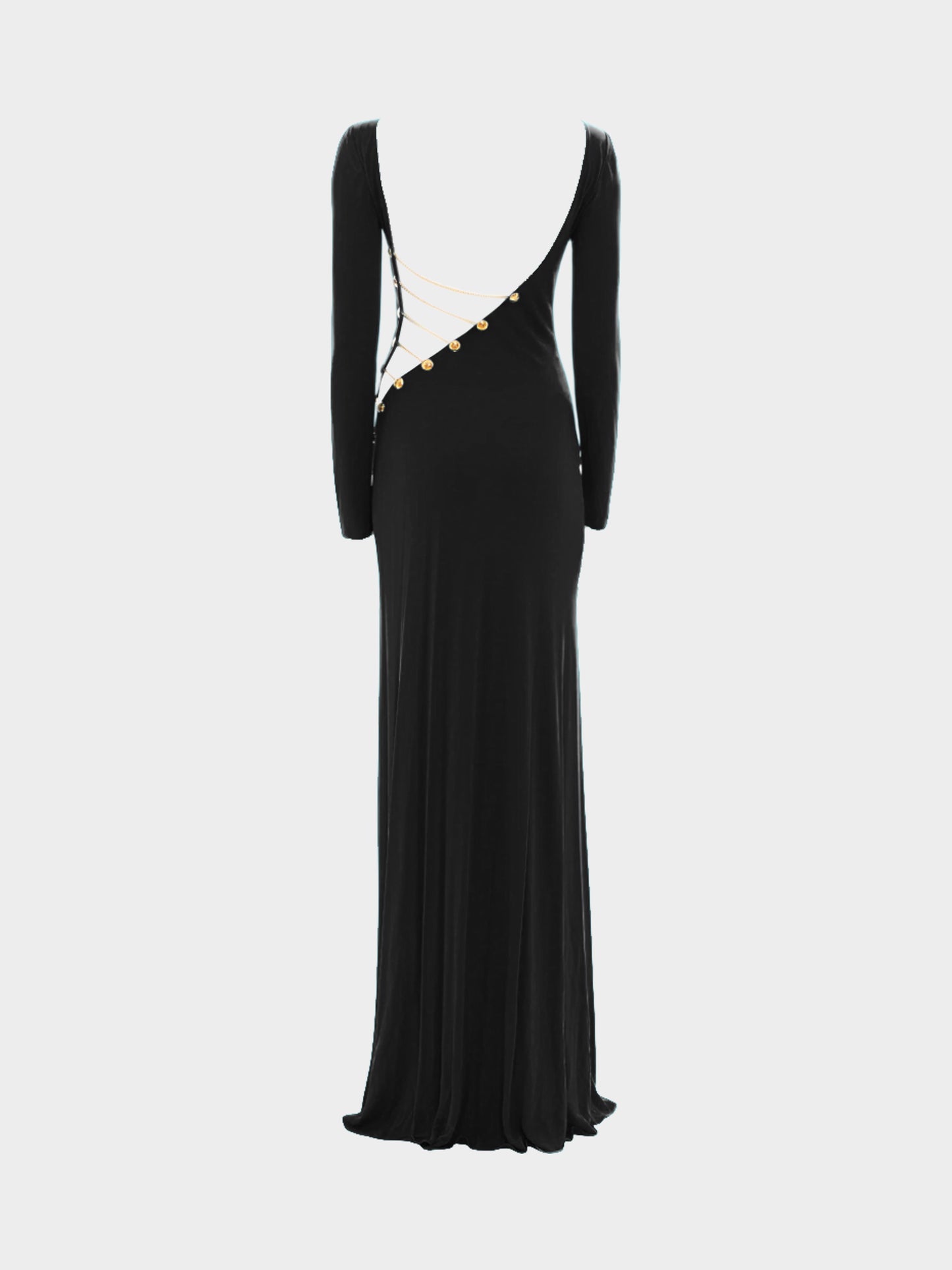 Emilio Pucci Early 2000s Open Back Evening Long Dress