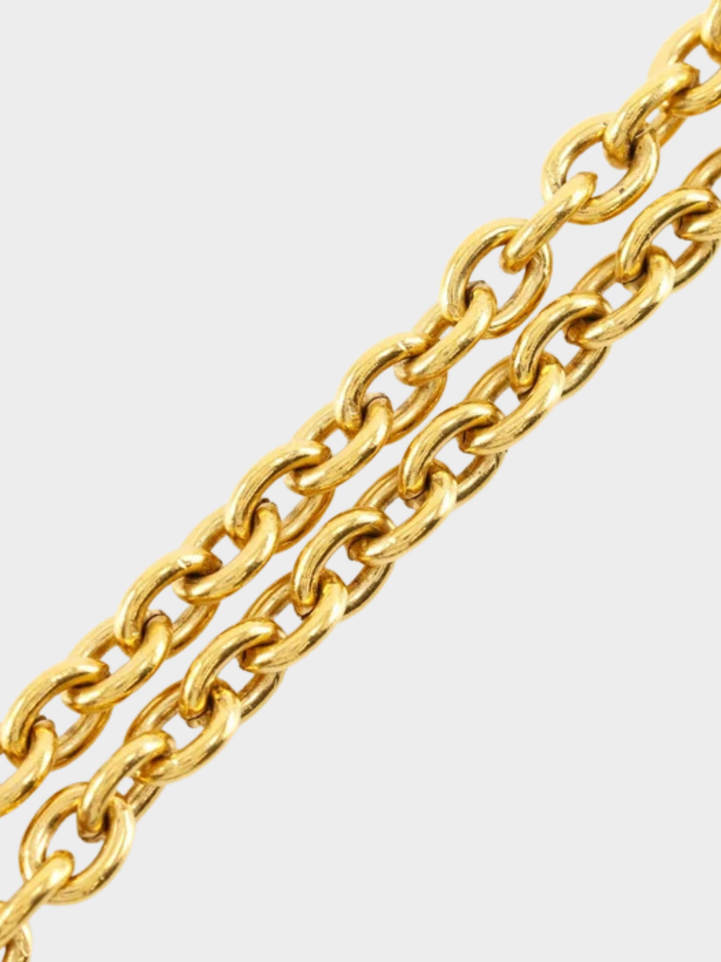 Chanel 1990s Gold Plated COCO Mark Pendant Necklace