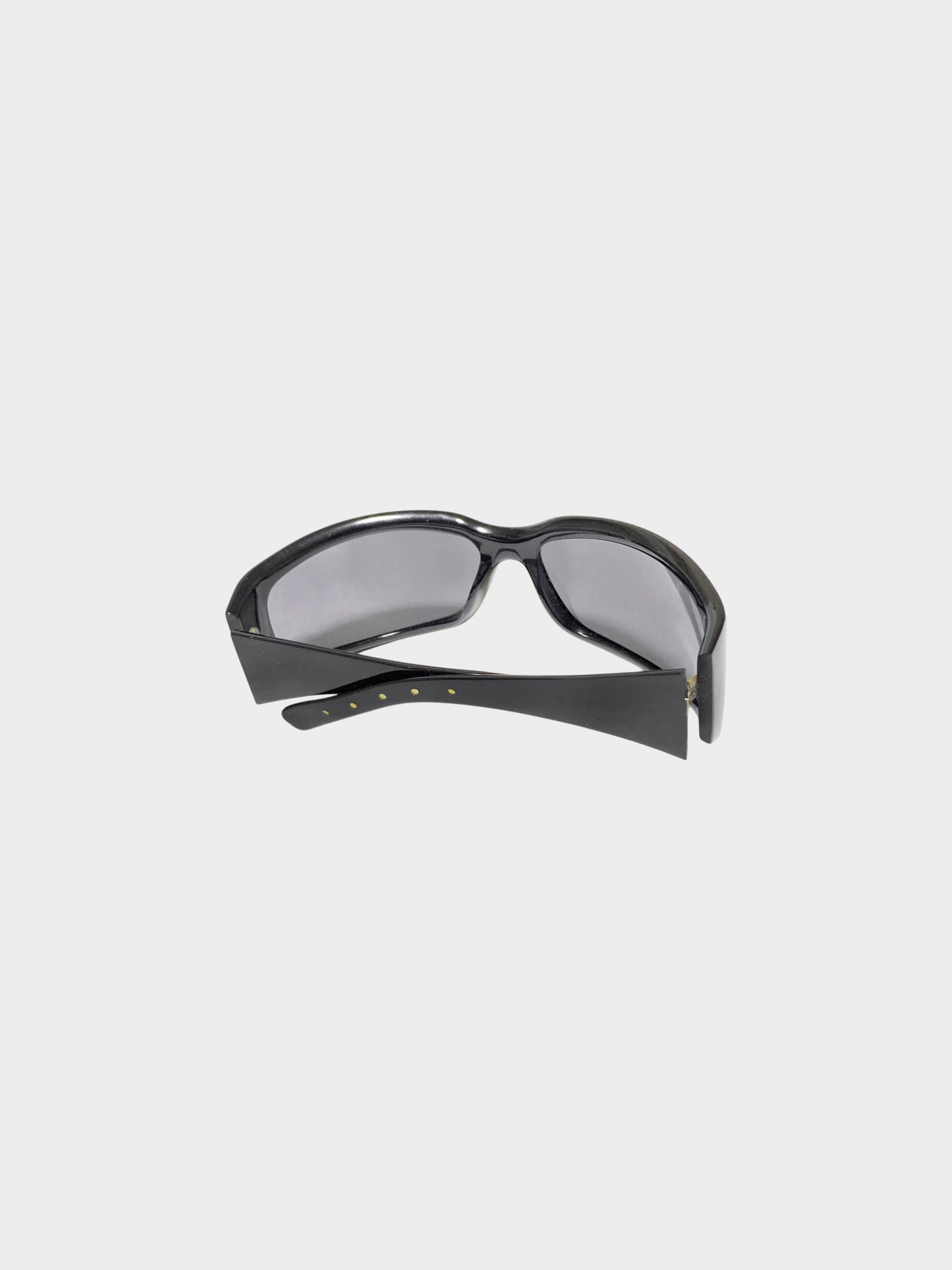 Bottega Veneta 2010s Black Acetate Sunglasses