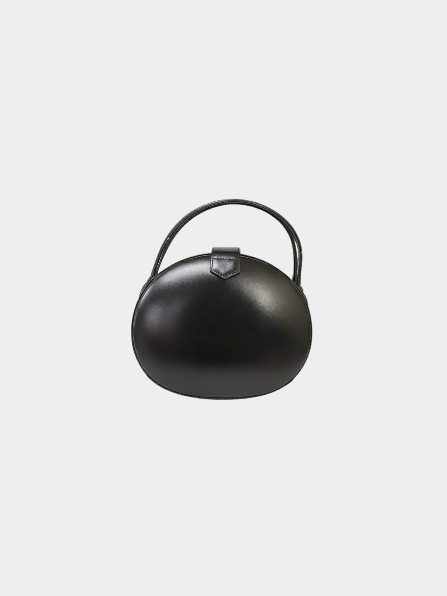 Loewe 2010s Black Calf Leather Anagram Round 2-Way Bag