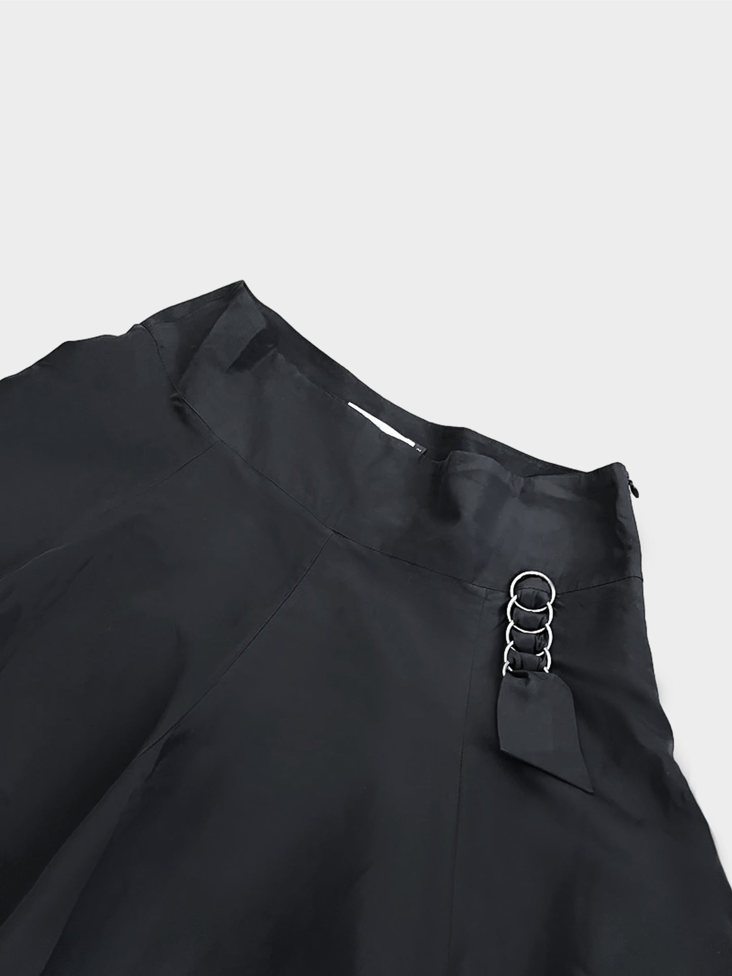 Alexander McQueen 1990s Black Double Layered Pleated Skirt