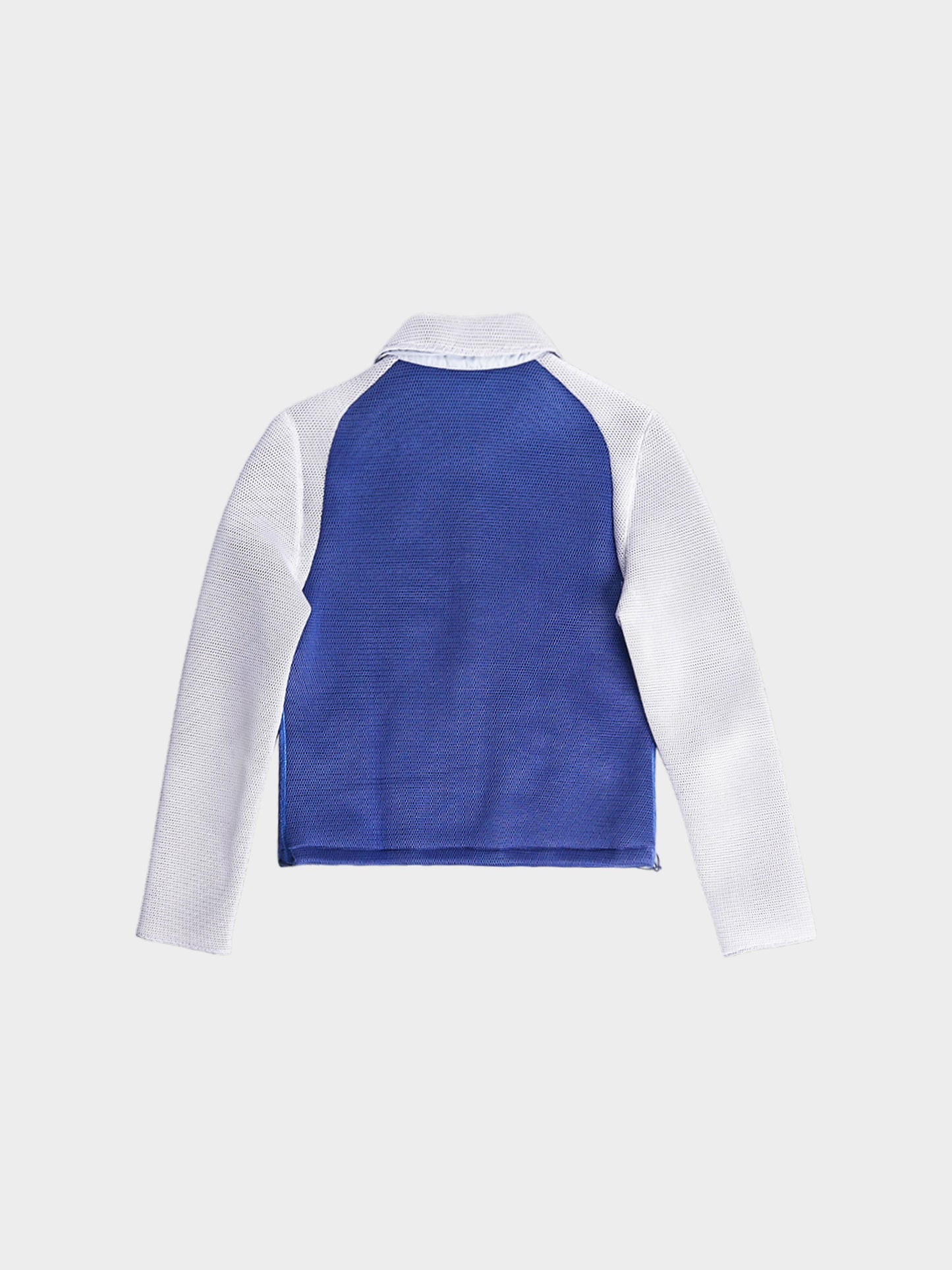 Miu Miu SS 1999 Grey and Blue Nylon Mesh Jacket