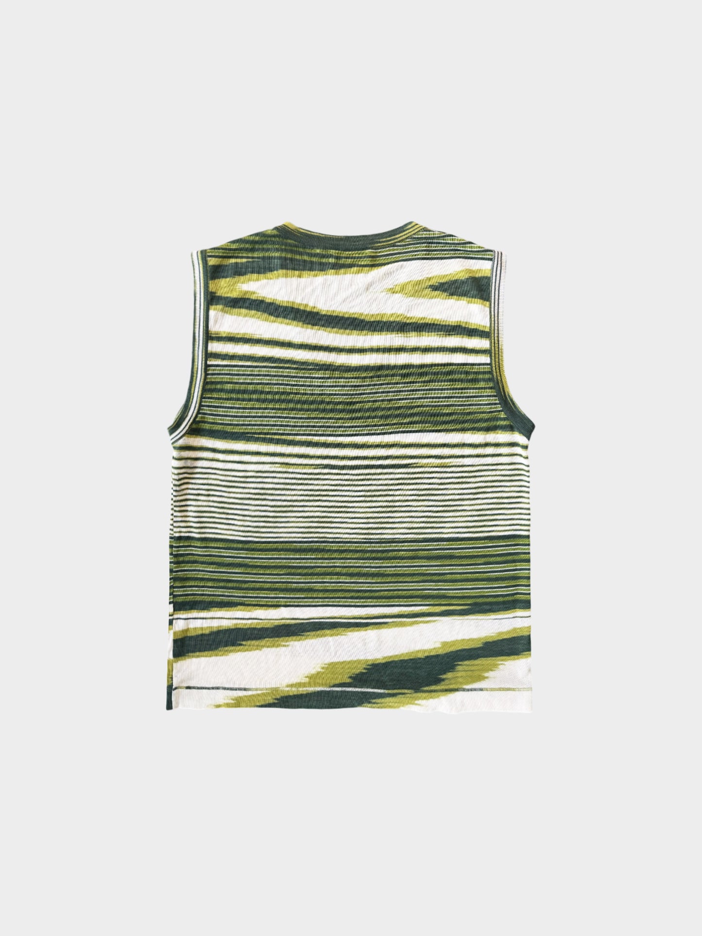 Missoni Sport 2000s Green Striped Vest