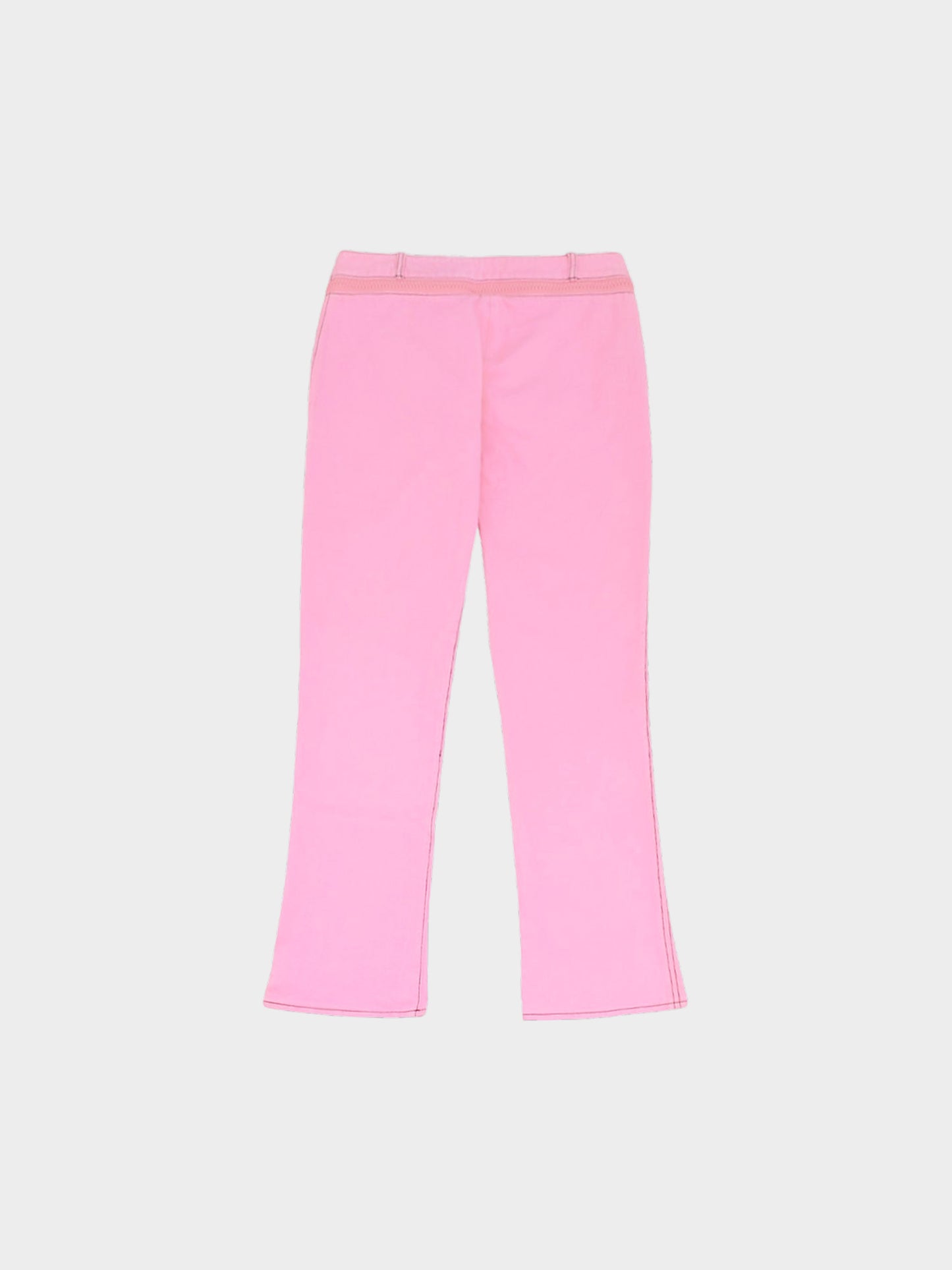 Miu Miu SS 2000 Pink Zipper Waist Pants