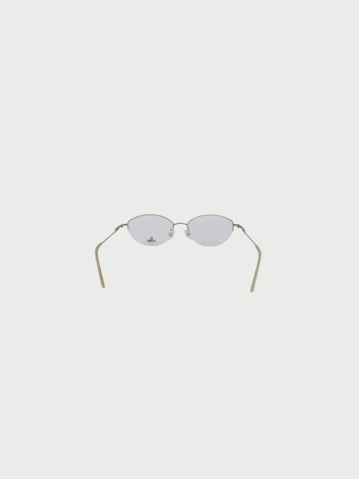 Fendi 2000s Silver Stainless Steel Glasses
