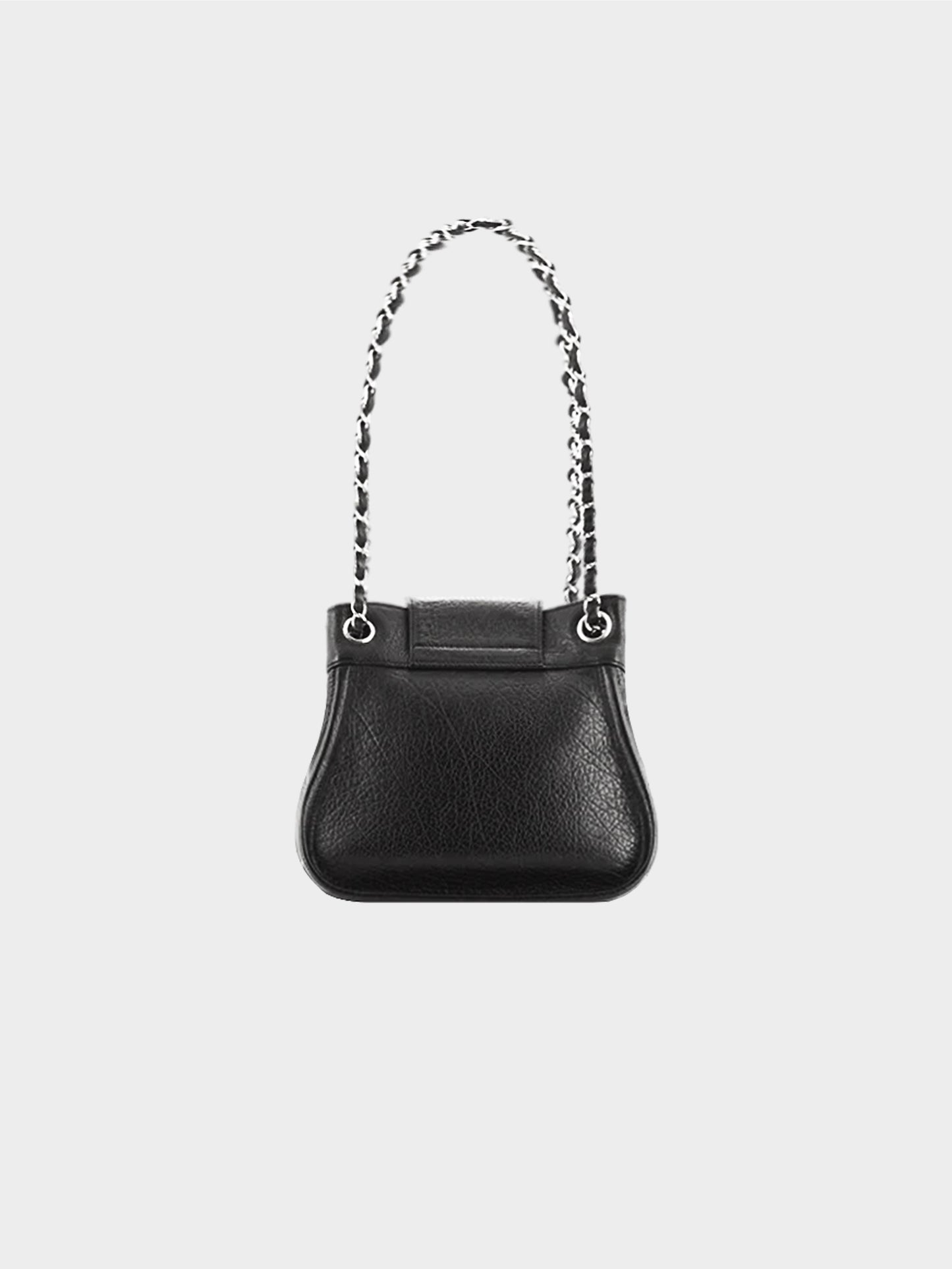 Chanel 2003 Black Mademoiselle Reissue Accordion Bucket Bag