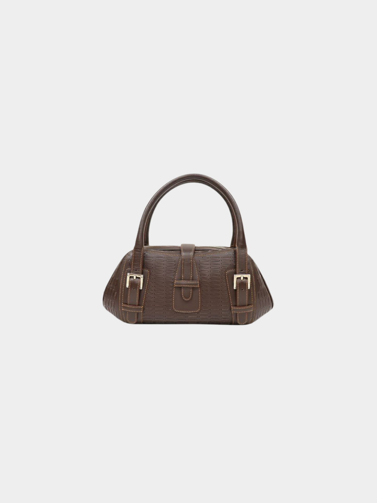 Loewe 2000s Brown Leather Senda Bag