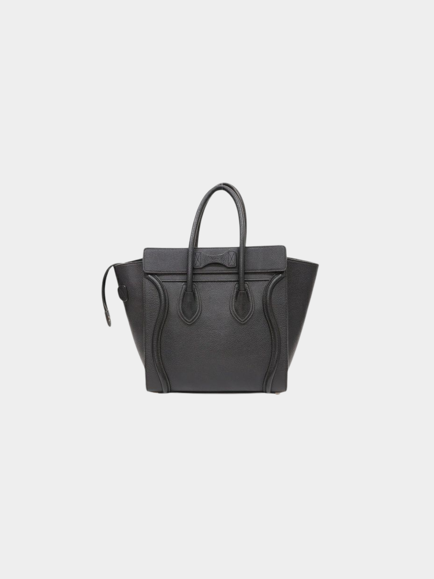 Celine 2010s Black Luggage Micro Tote Bag