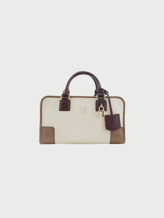 Loewe 2000s Beige Leather Amazona Handbag