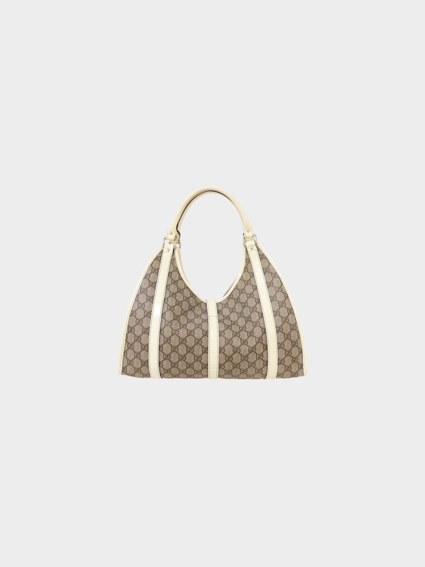 Gucci 2000s Beige White GG Supreme Joy Handbag