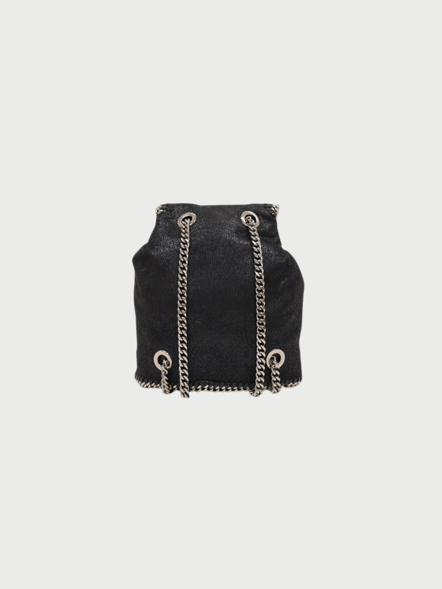 Stella McCartney 2017 Black Vegetarian Leather Falabella Backpack