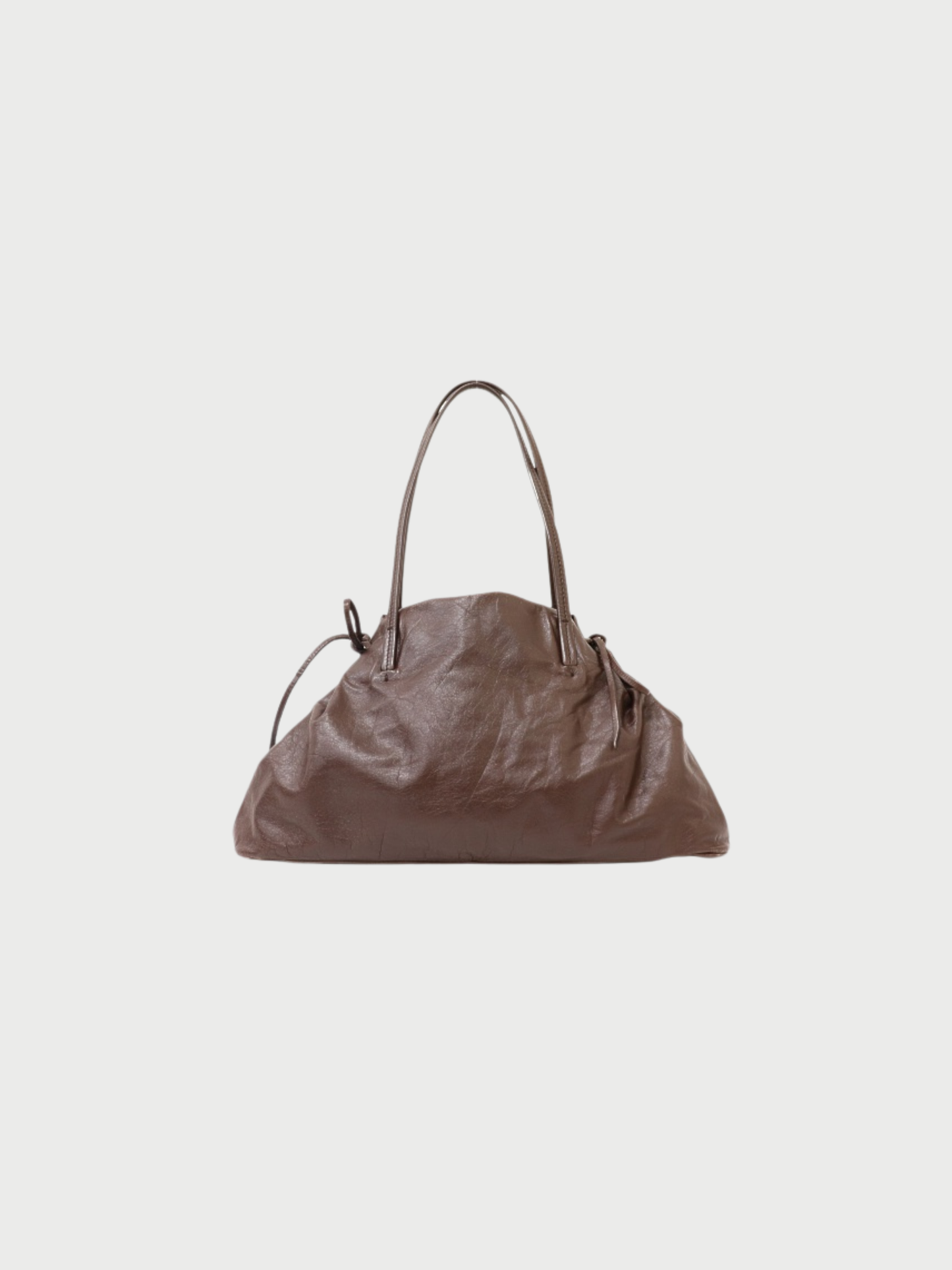 Miu Miu 2000s Brown Leather Logo Handbag