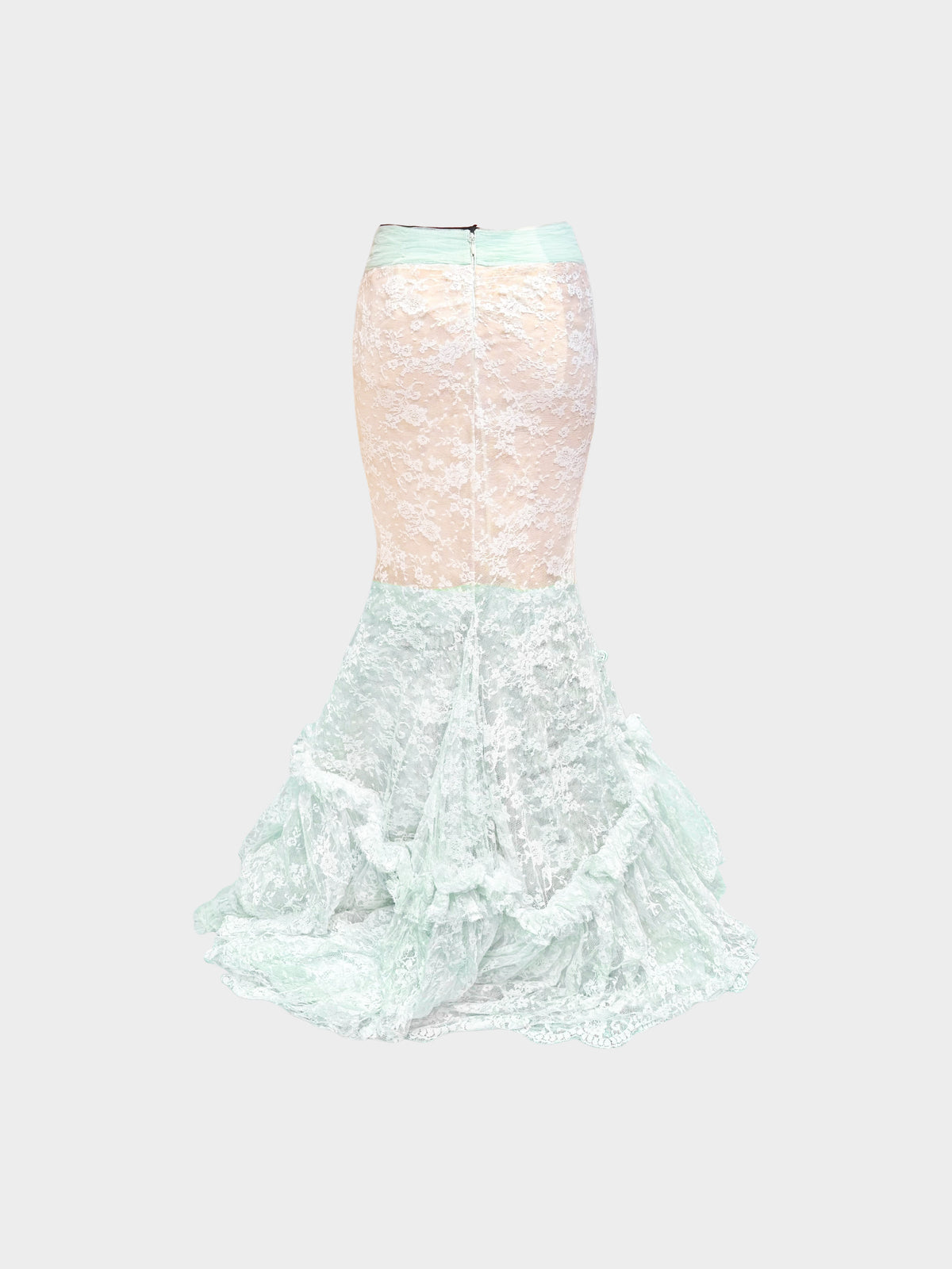 Dsquared2 2018 Mint Lace Mermaid Skirt