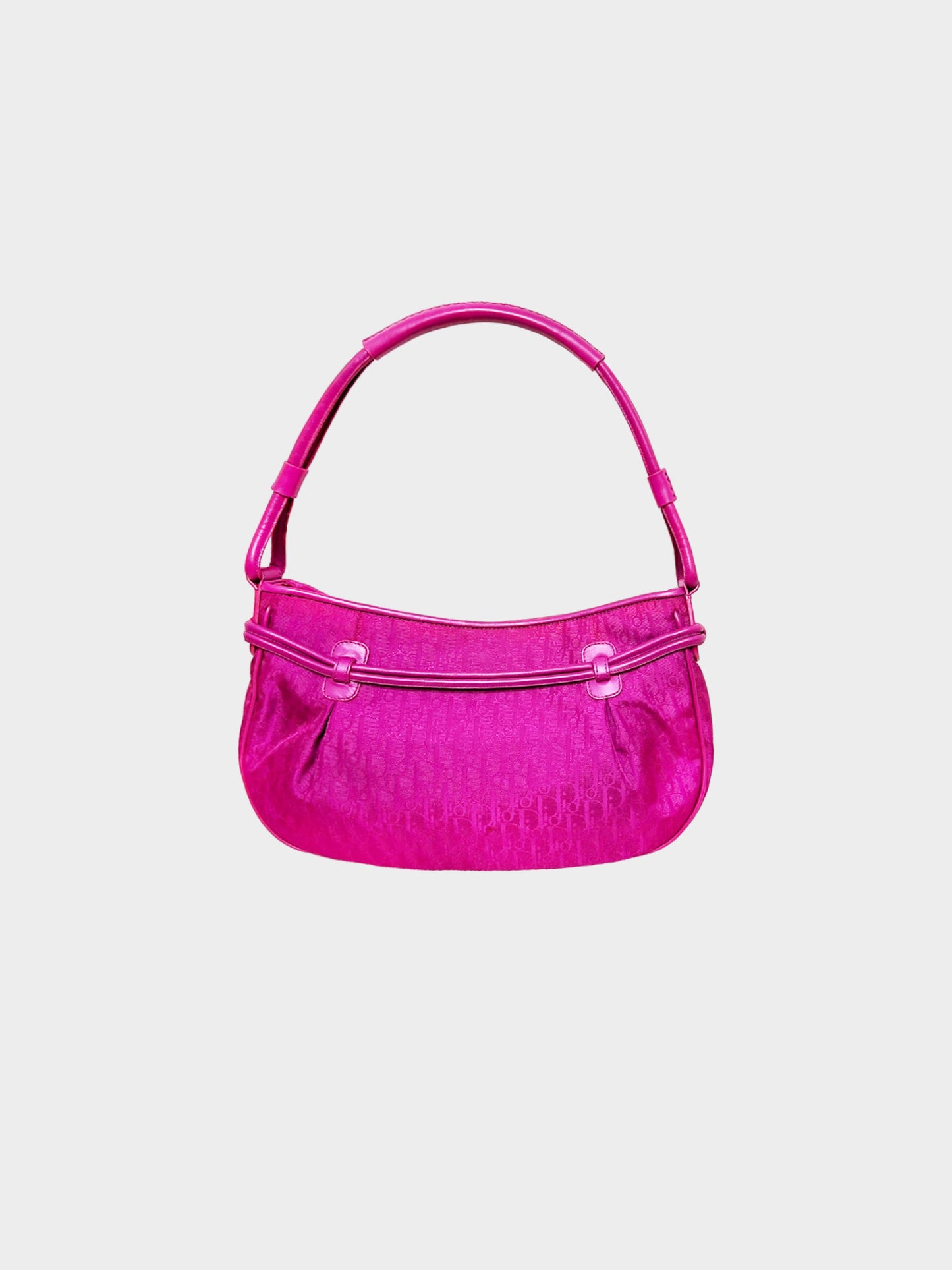 Christian Dior 2008 Pink Trotter Bow Charm Handbag