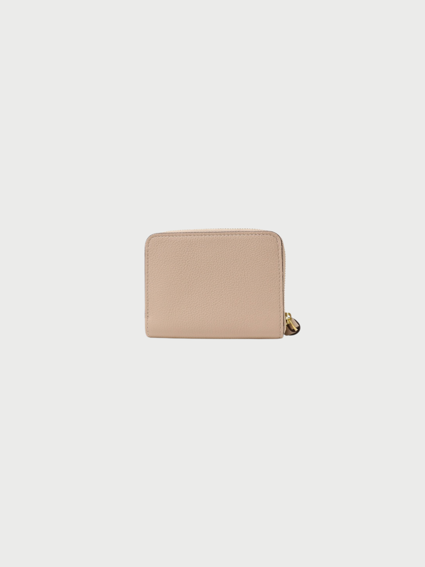 Louis Vuitton 2020s Pink Gray Leather Lockme Zippy Coin Purse