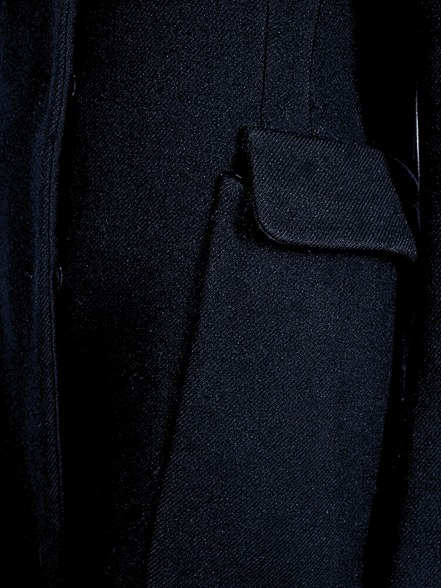 Prada FW 2001 Blue Wool Coat