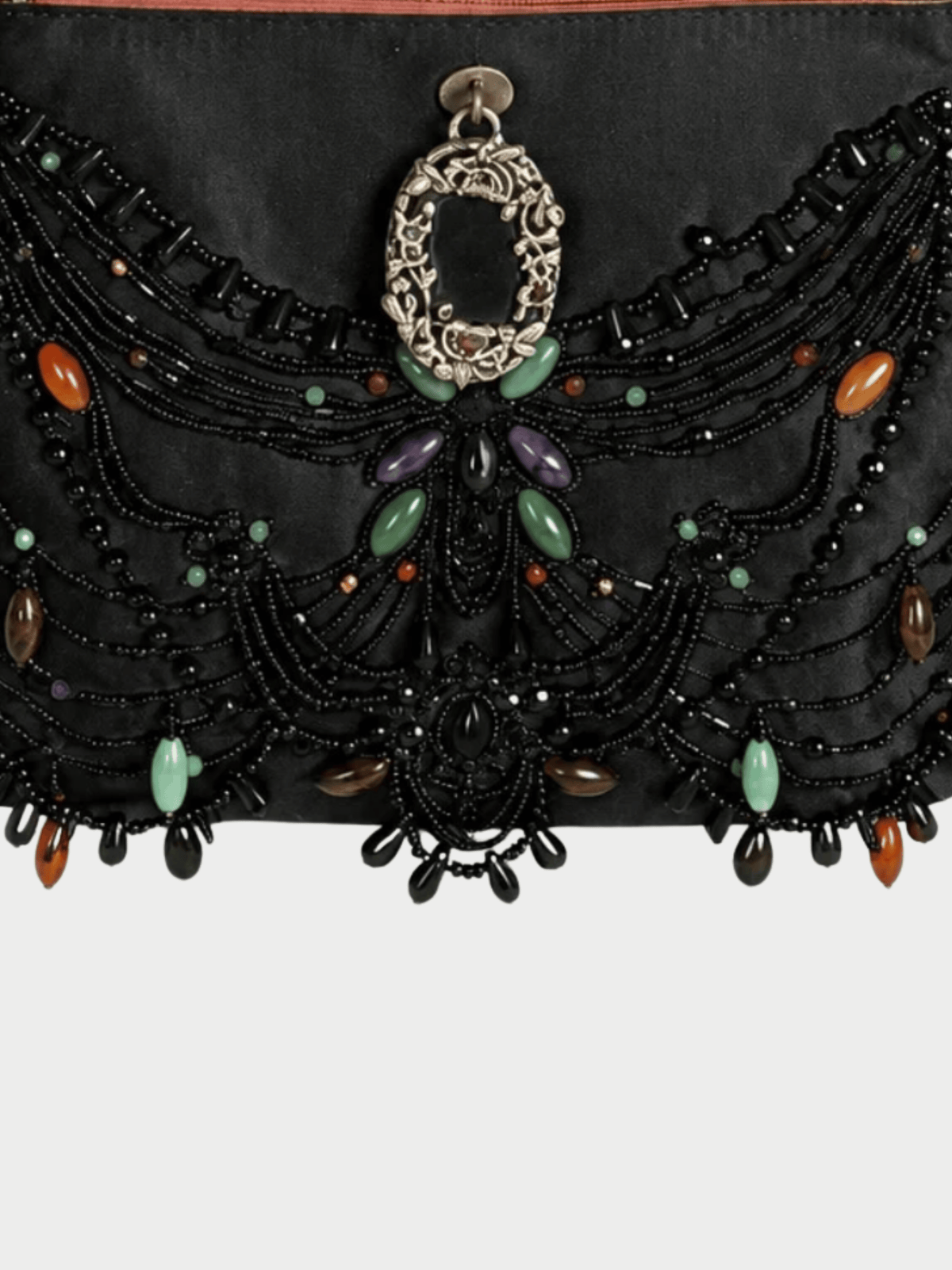Valentino 2000s Black Beaded Bag