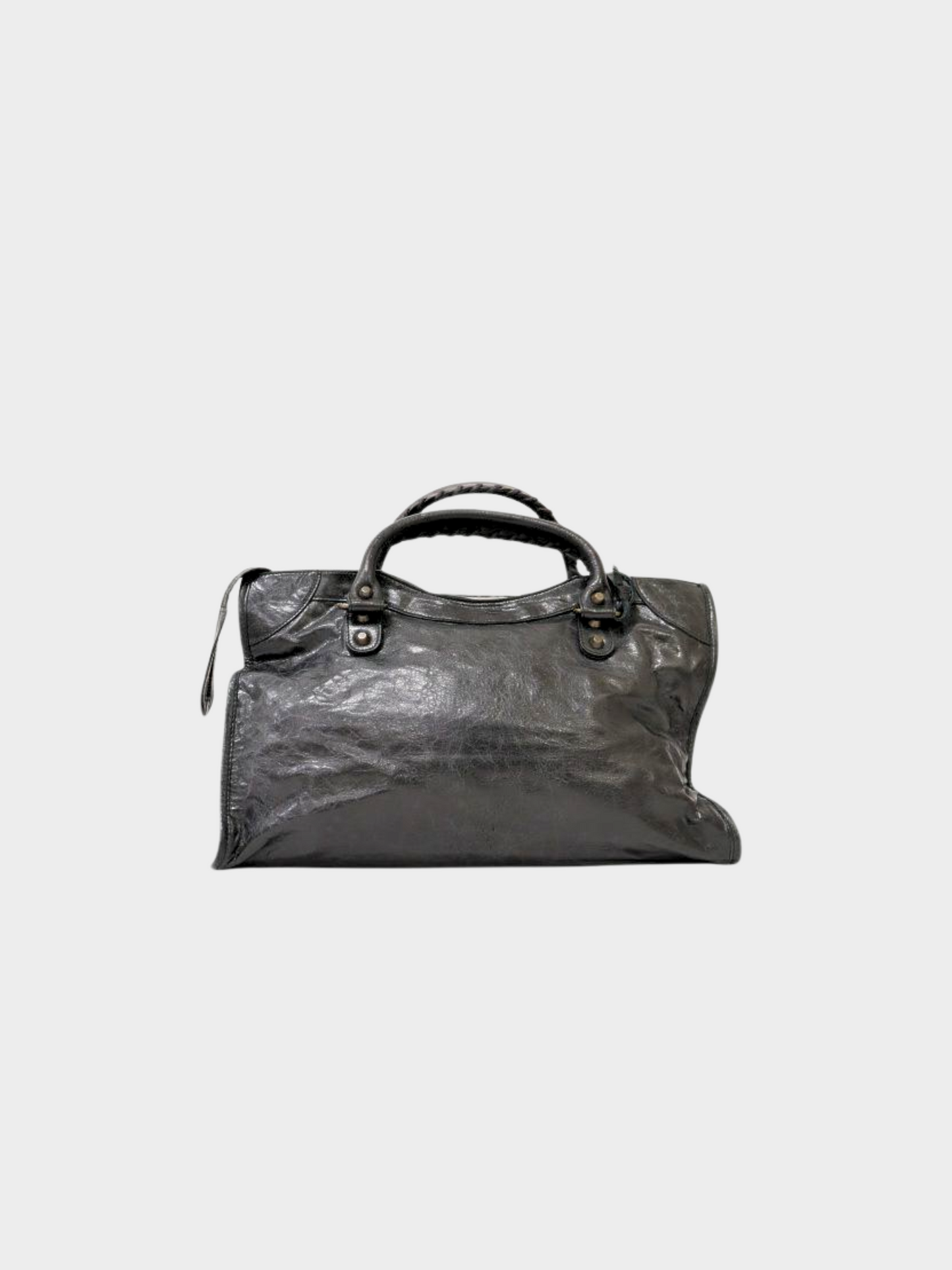 Balenciaga 2000s Black Moto Leather Classic Le City First Bag