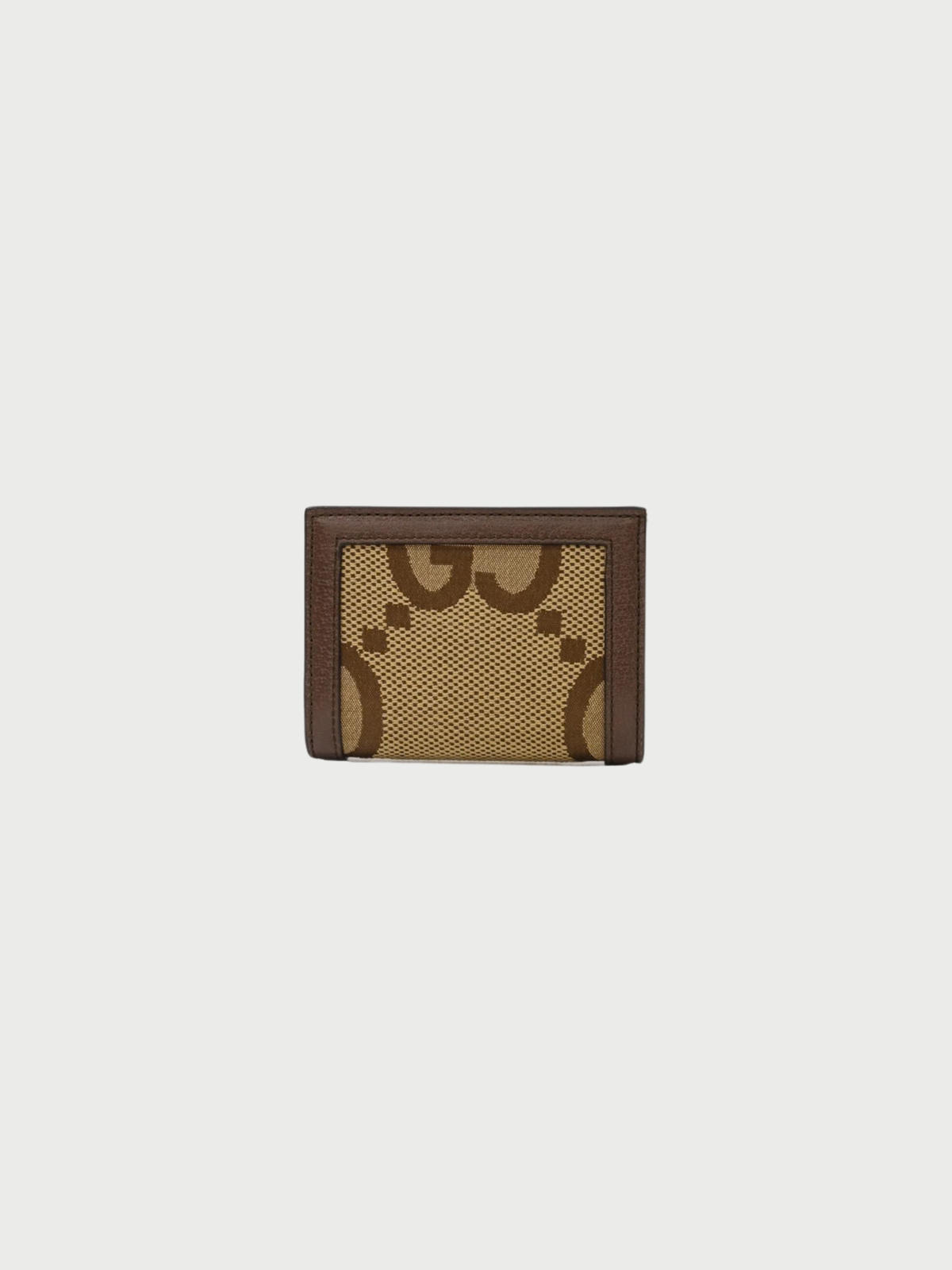 Gucci 2020s Beige Brown Jumbo GG Canvas Wallet