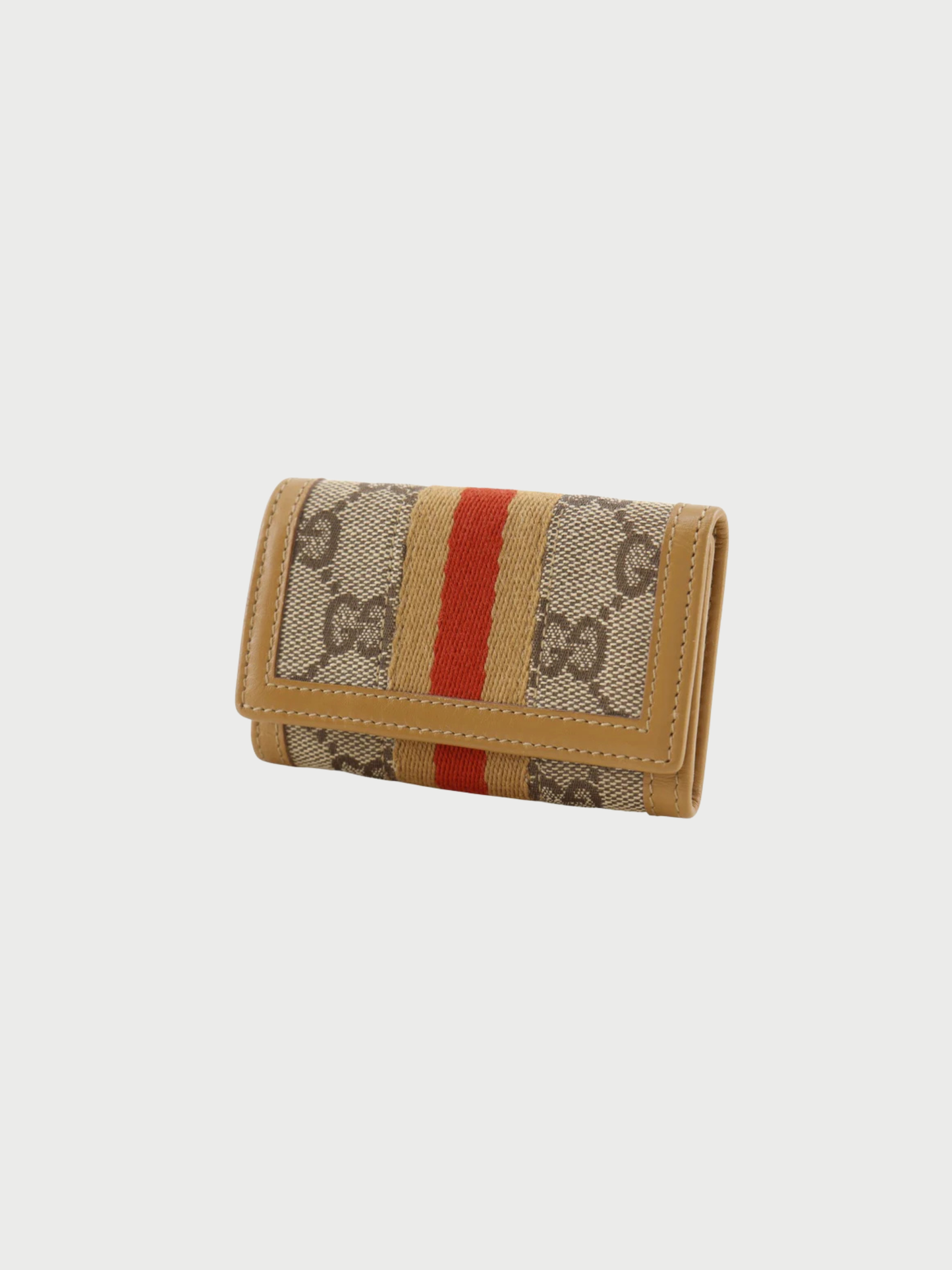 Gucci 2000s Beige GG Canvas Key Case
